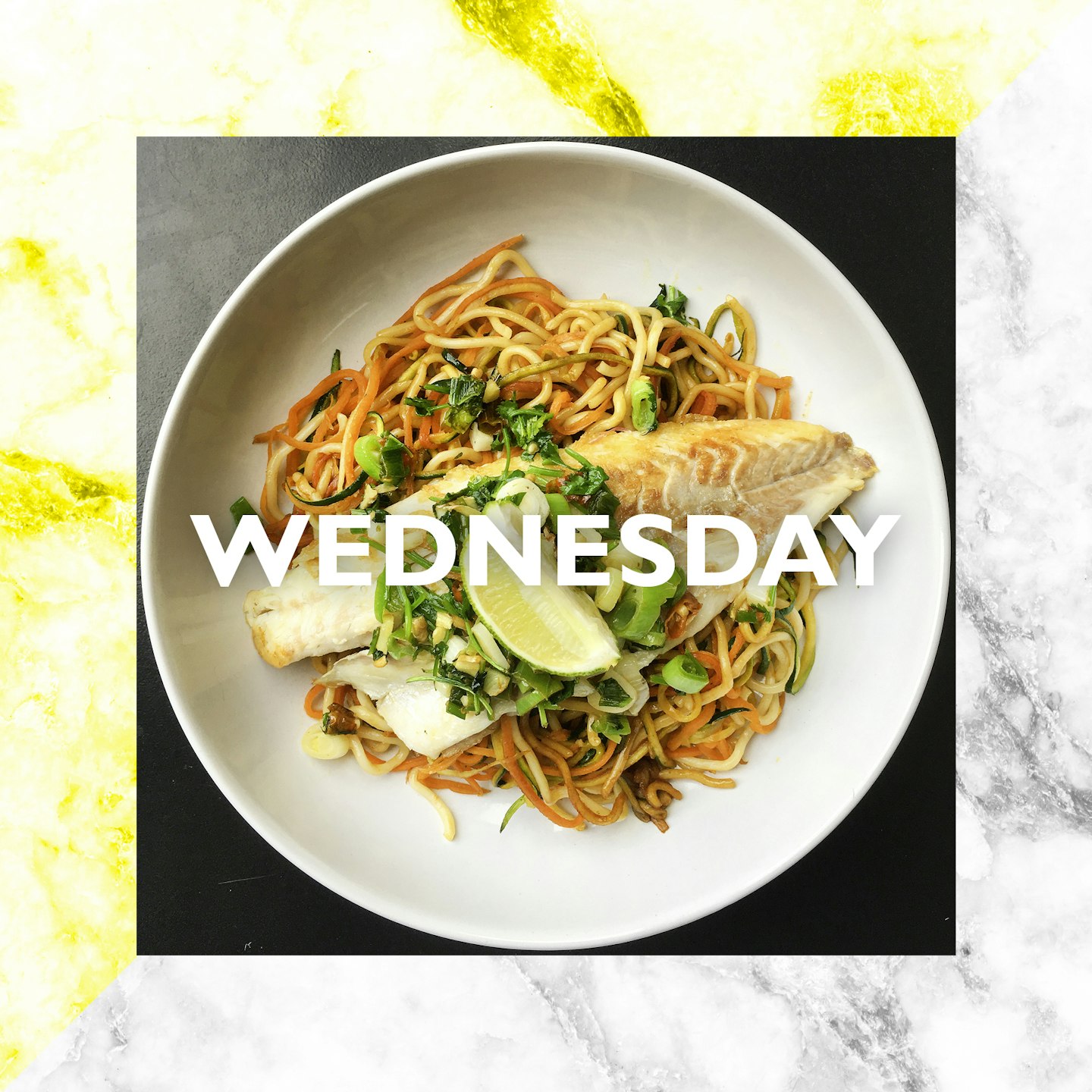 Wednesday – Thai Sea Bass & Veggie Noodles, 25 mins 