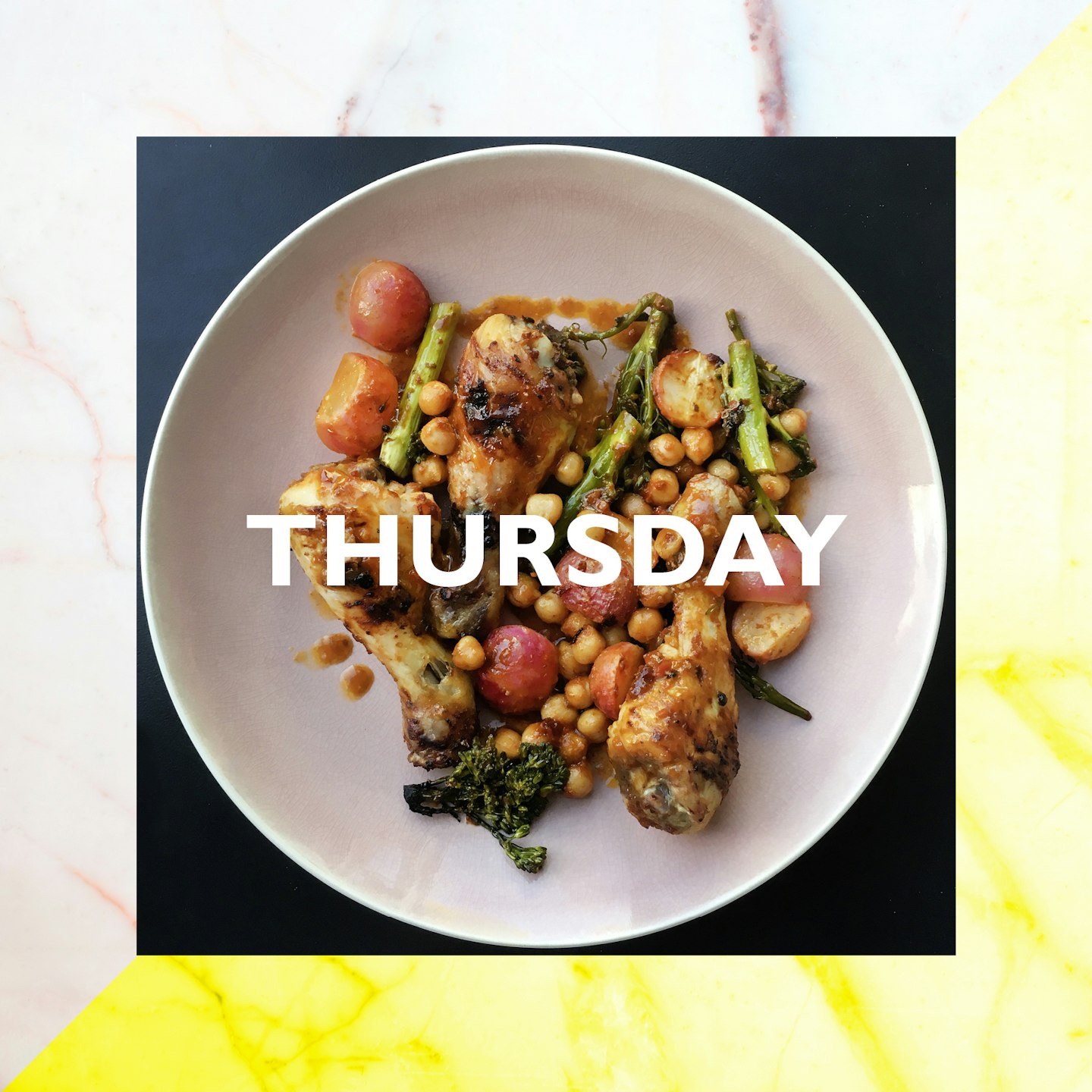 Thursday – Harissa Chicken & Chickpea Traybake, 30 mins
