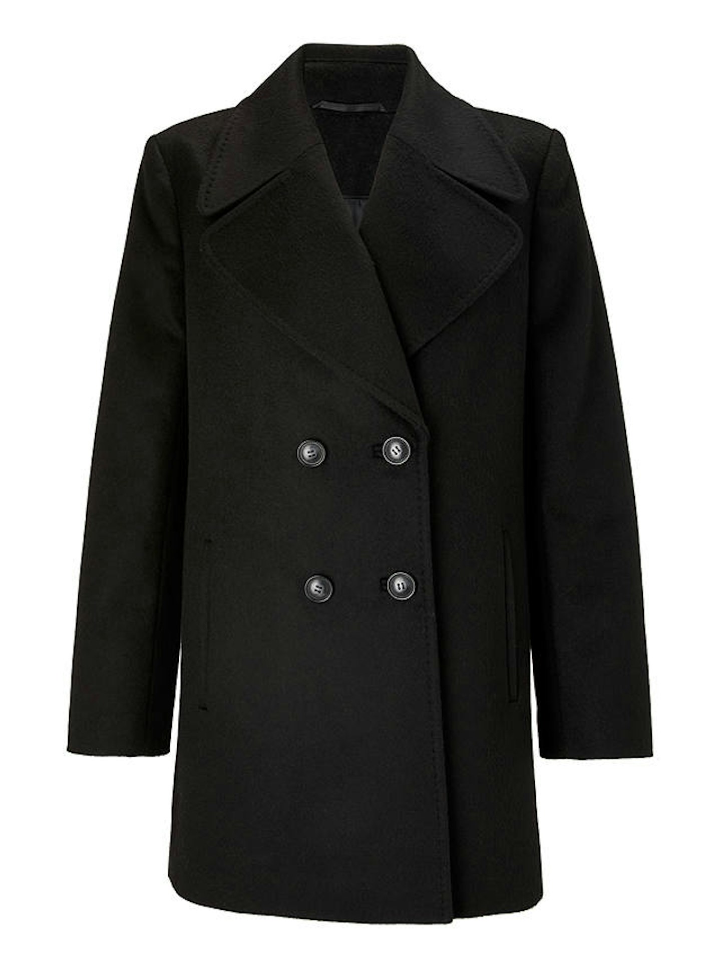 John Lewis, Revere Collar Pea Coat, £129