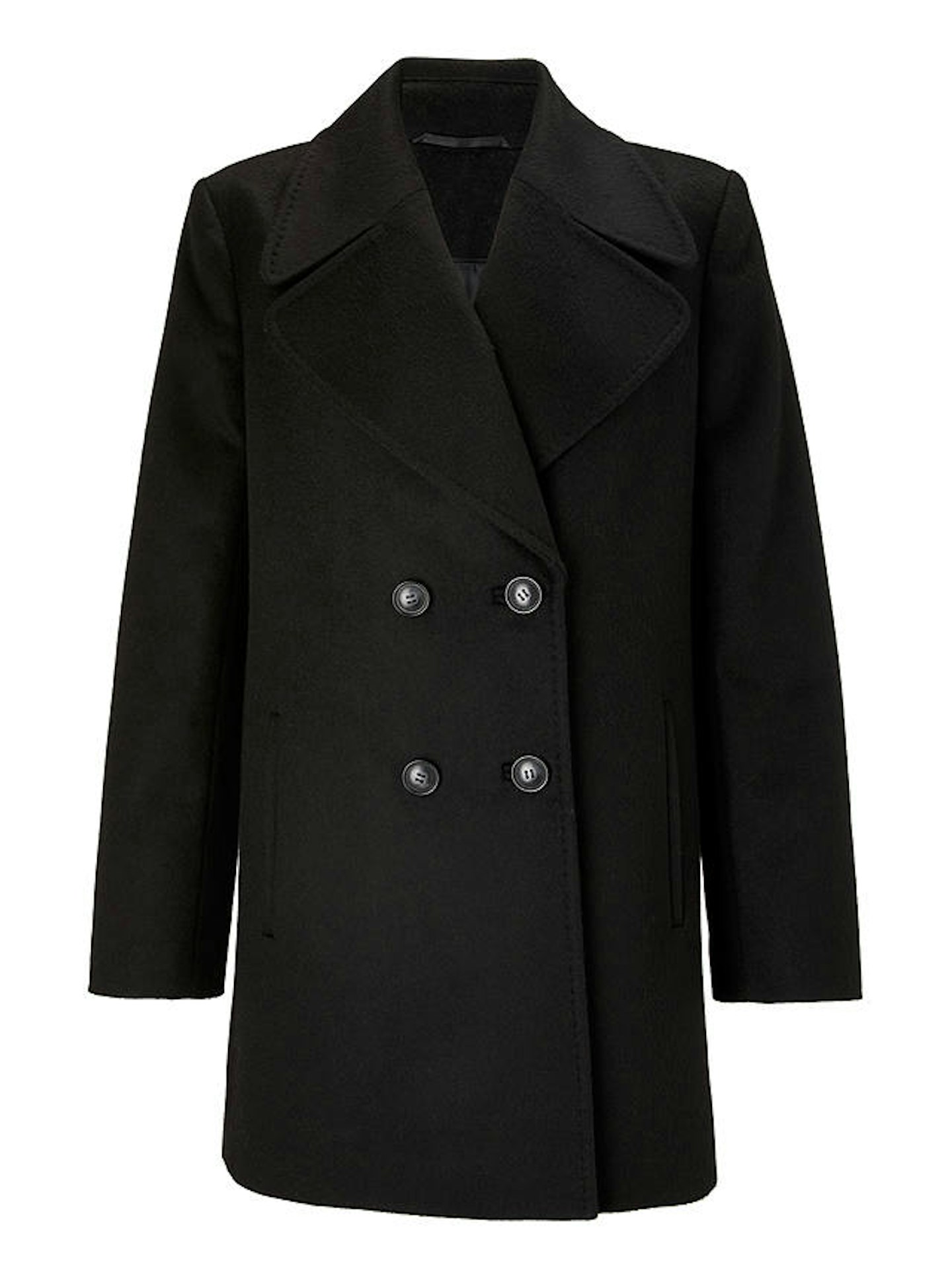 John Lewis, Revere Collar Pea Coat, £129