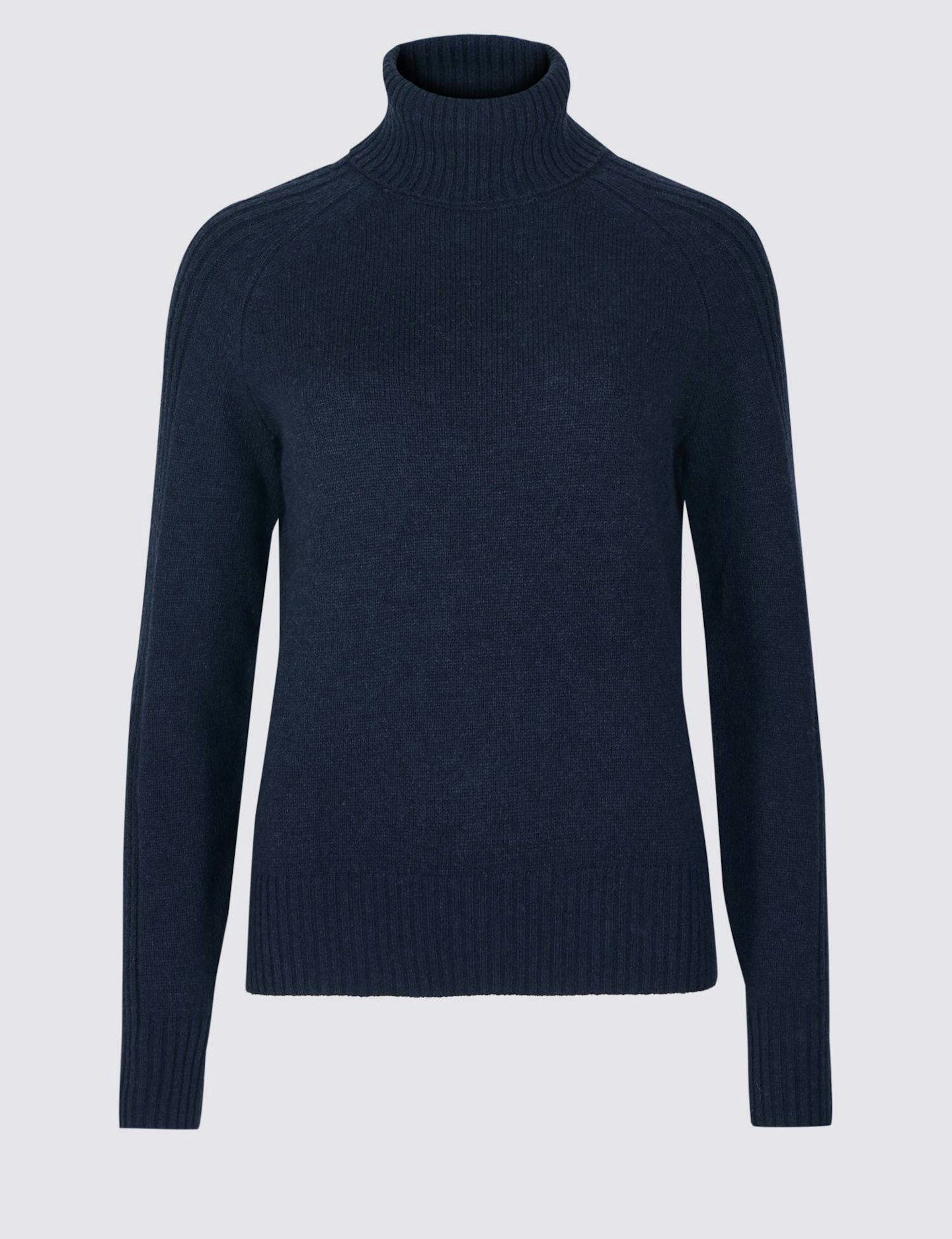 M&S Collection, Lambswool Rich Textured Roll Neck Jumper, £32.50