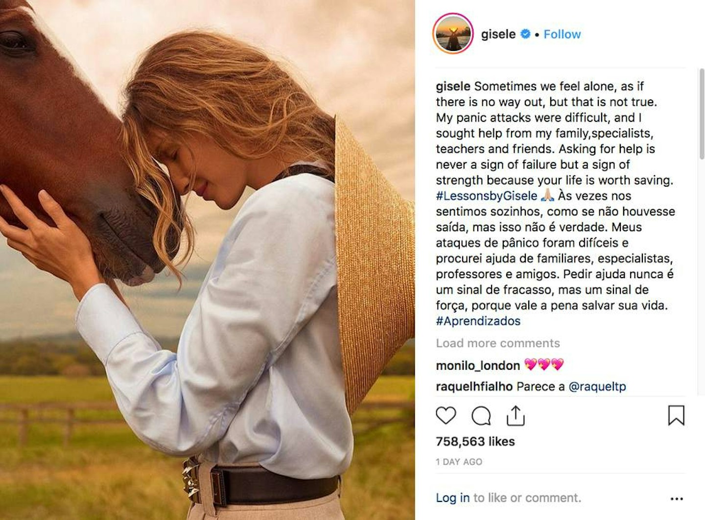 gisele anxiety