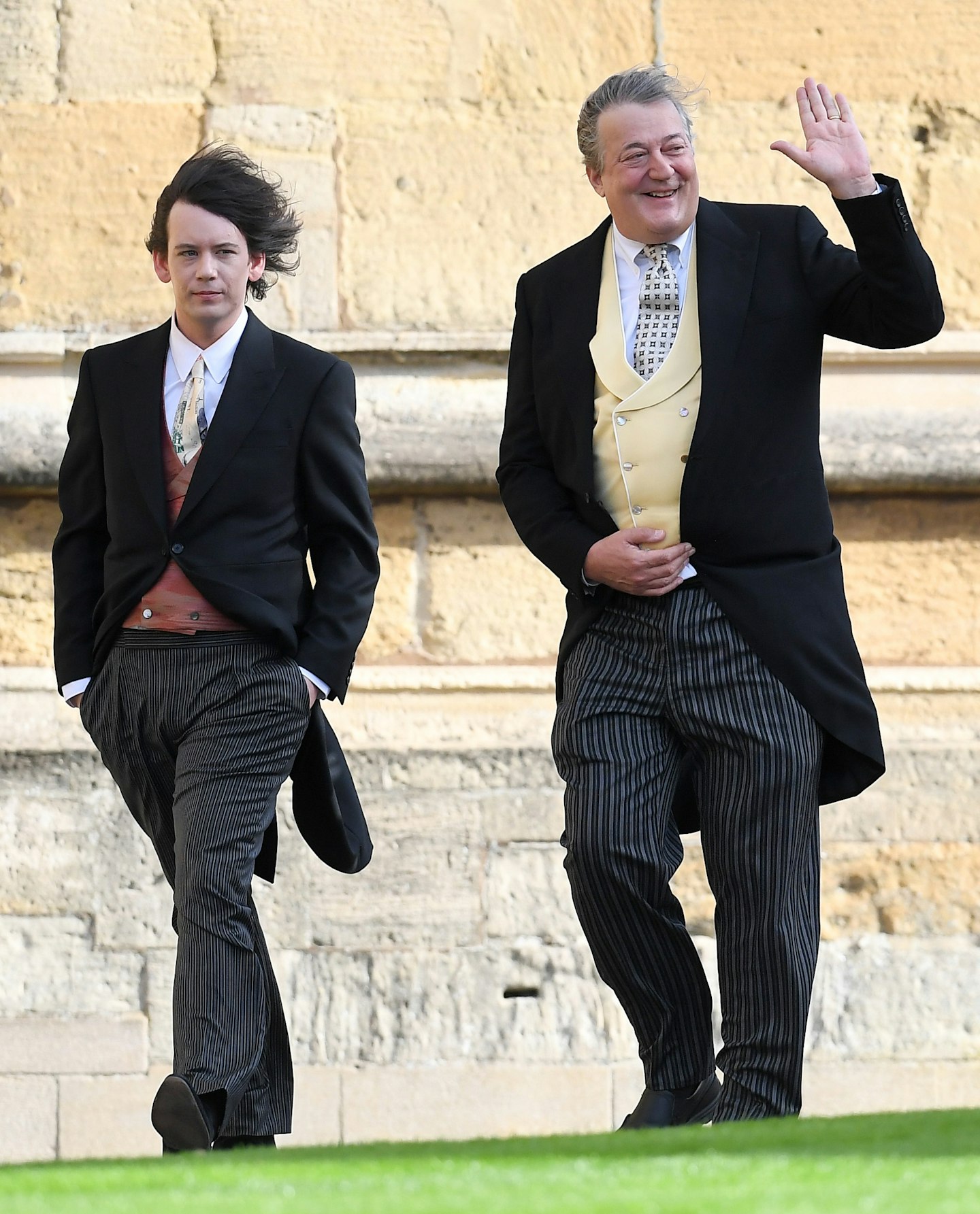 Elliott Spencer and Stephen Fry