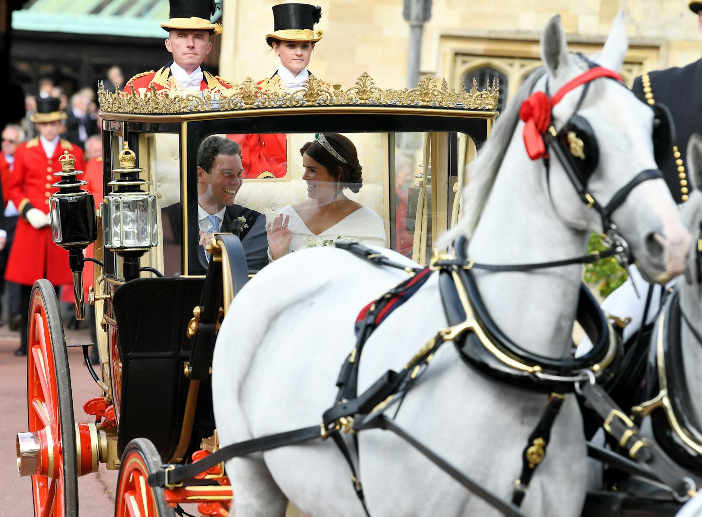 princess eugenie jack brooksbank carriage ride