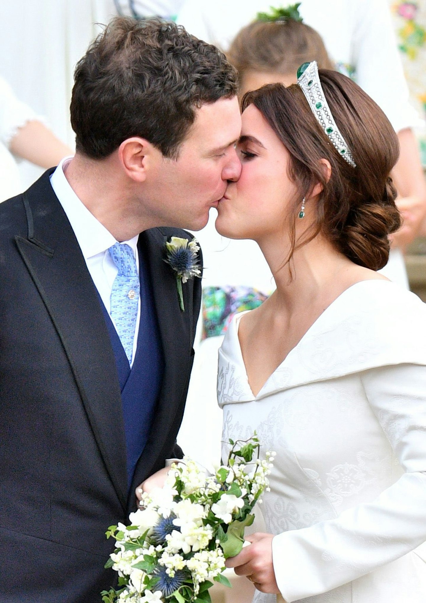 Jack Brooksbank and Princess Eugenie on their wedding day