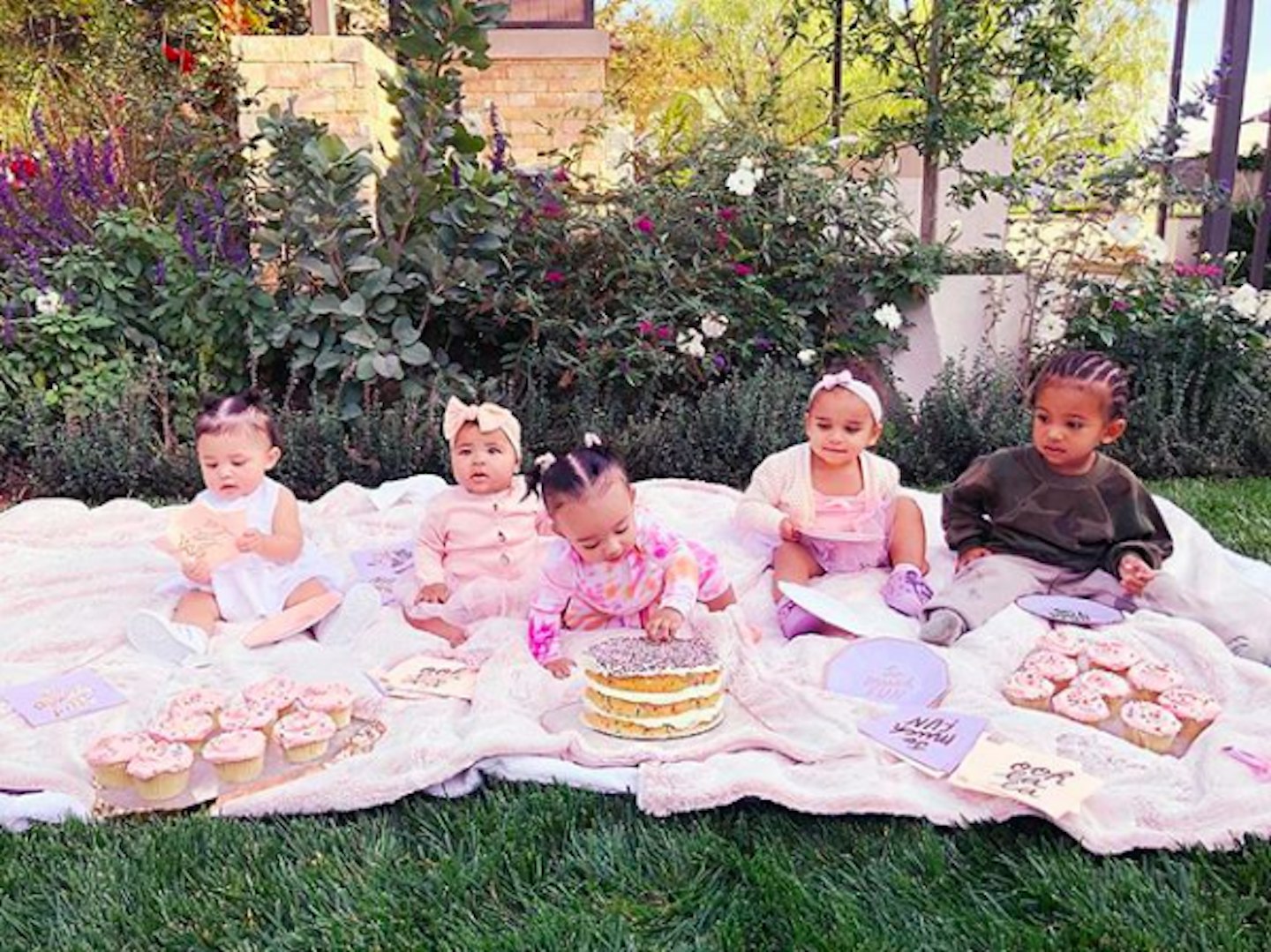 kardashian babies at True's birthday