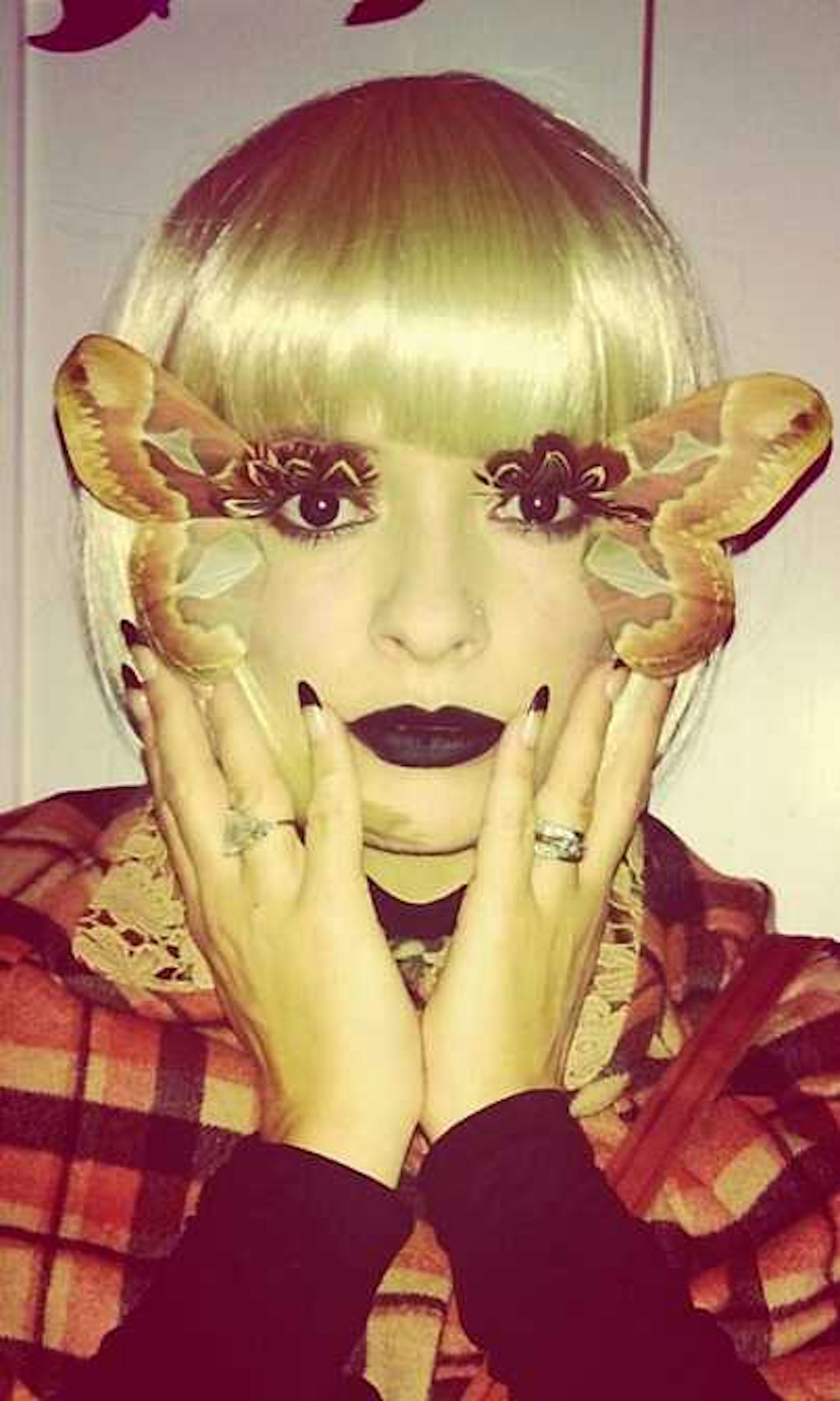 Holly Willougby as a butterfly