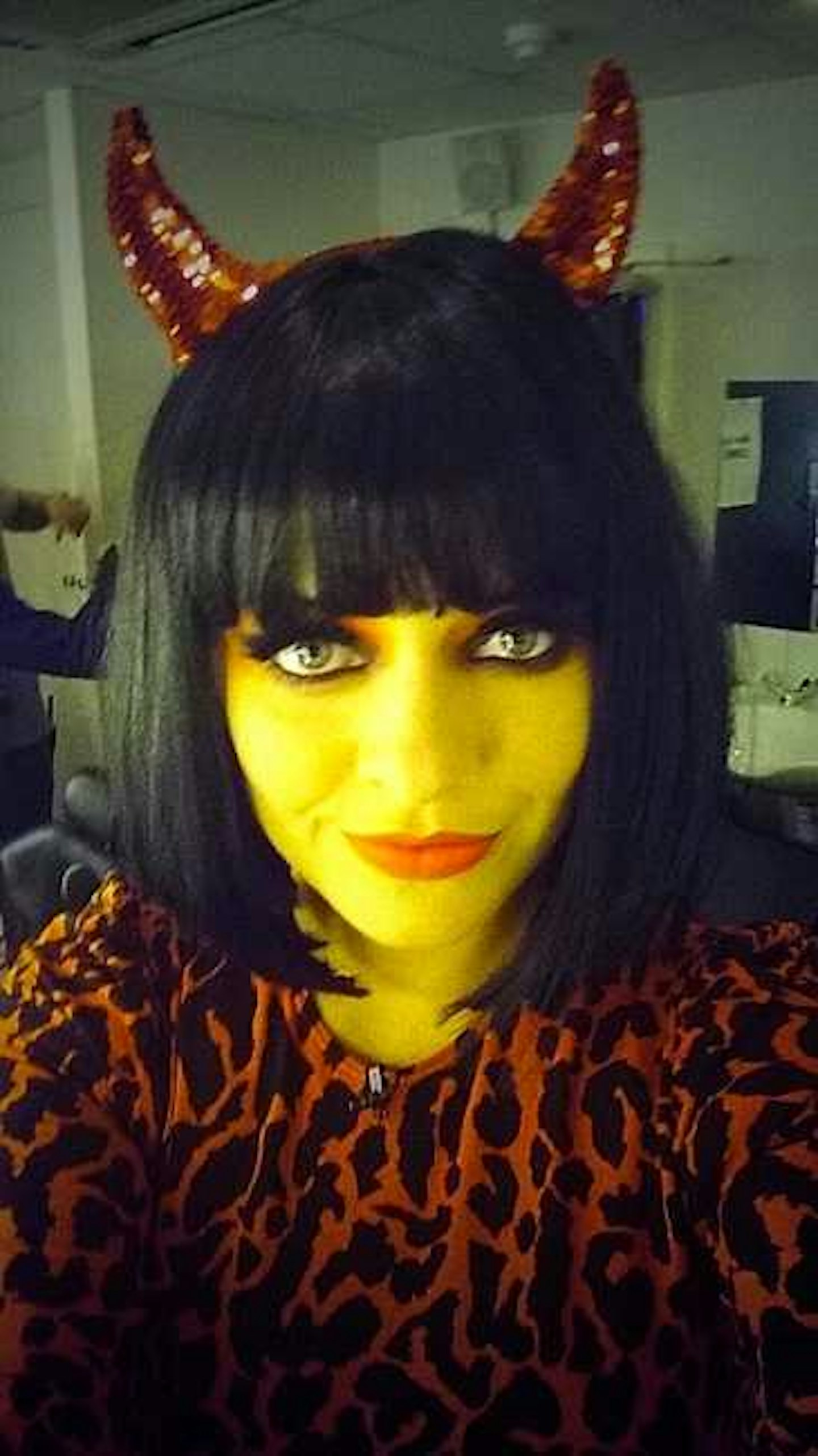Holly Willoughby as a devil