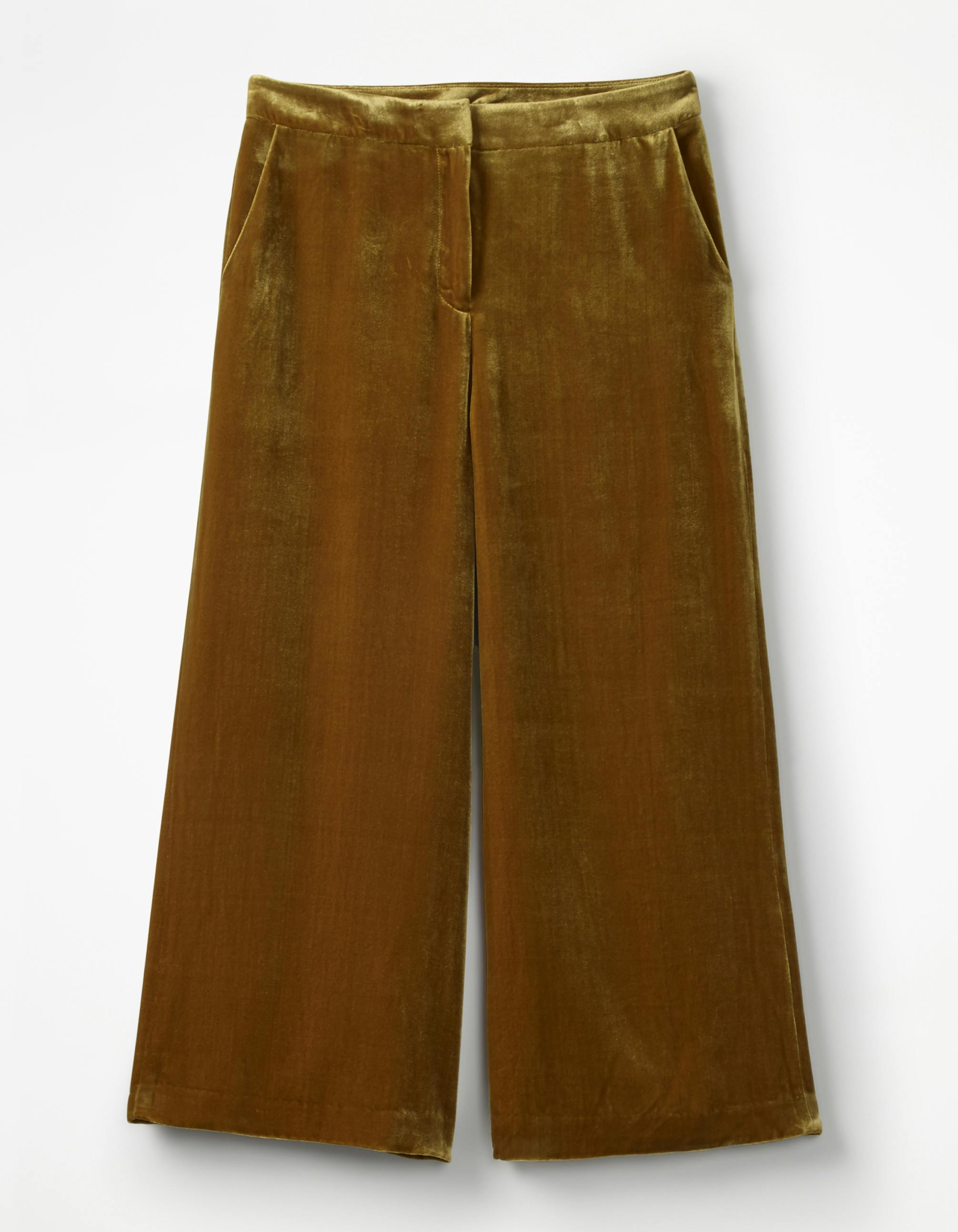 Boden Selwood Wide-leg Velvet Trousers -poinsettia | Velvet trousers, Pants  for women, Velvet pants
