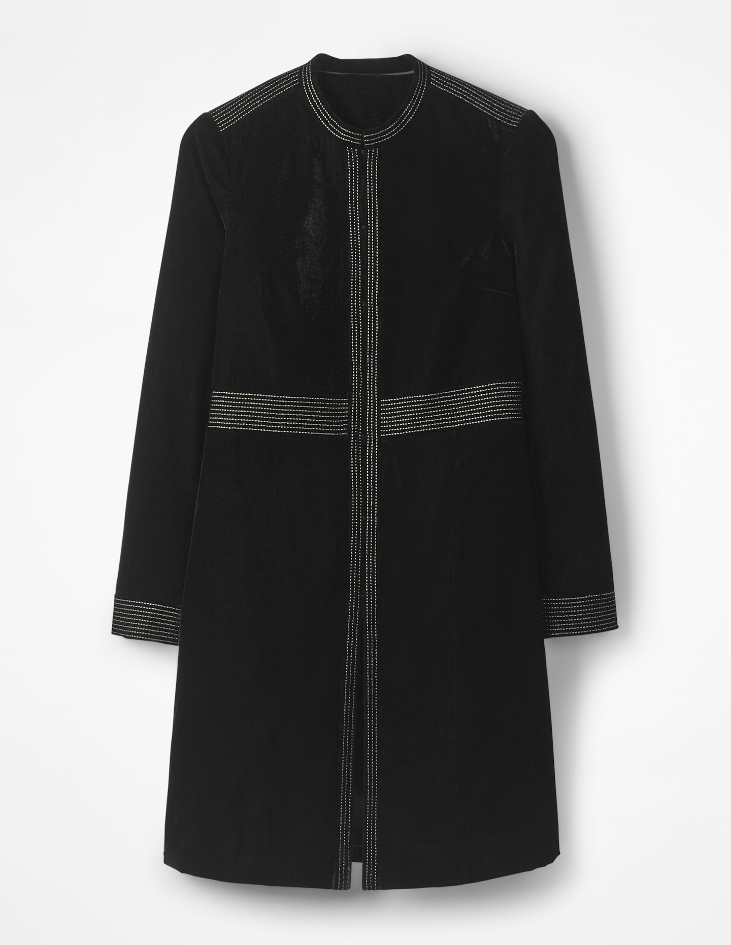 boden velvet  black coat