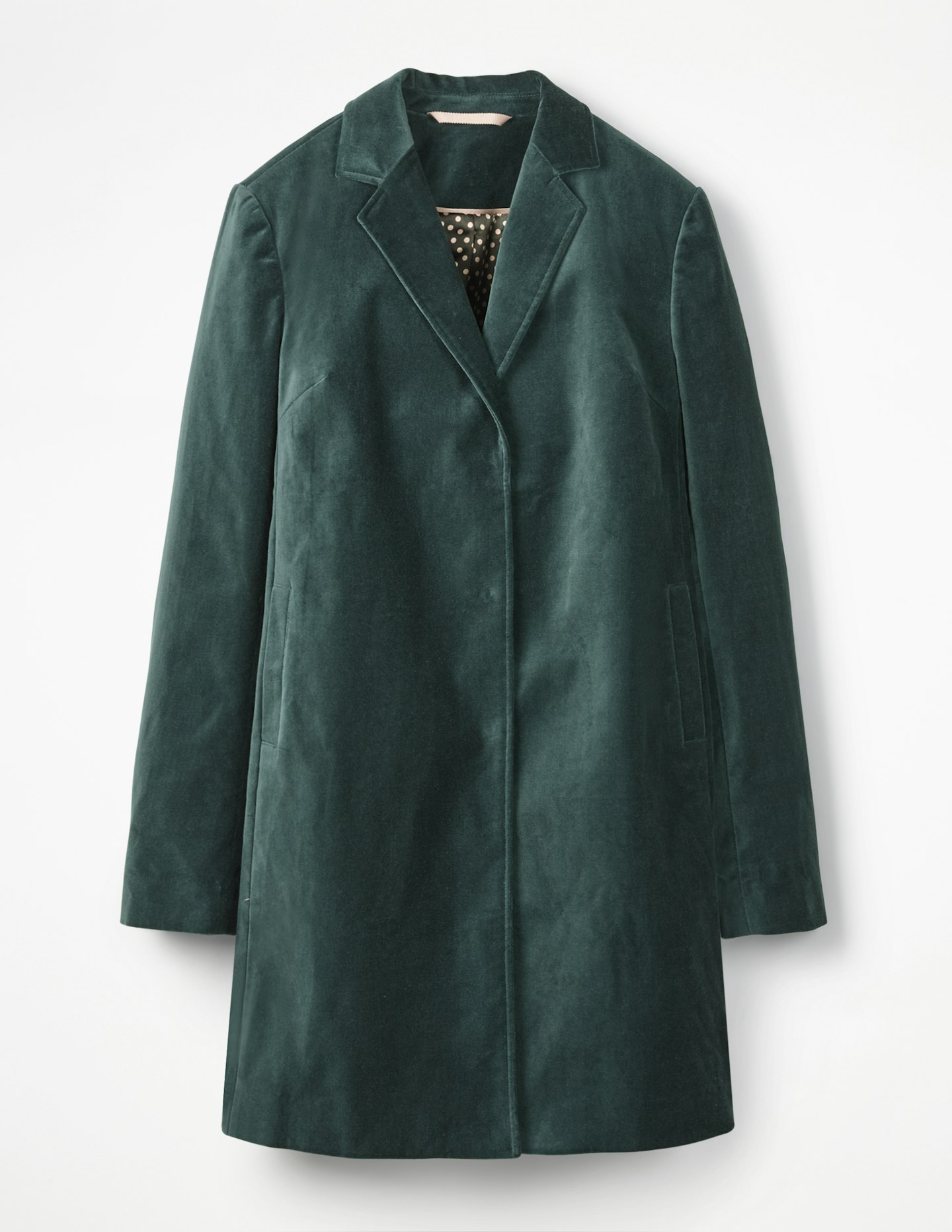 boden velvet  green coat