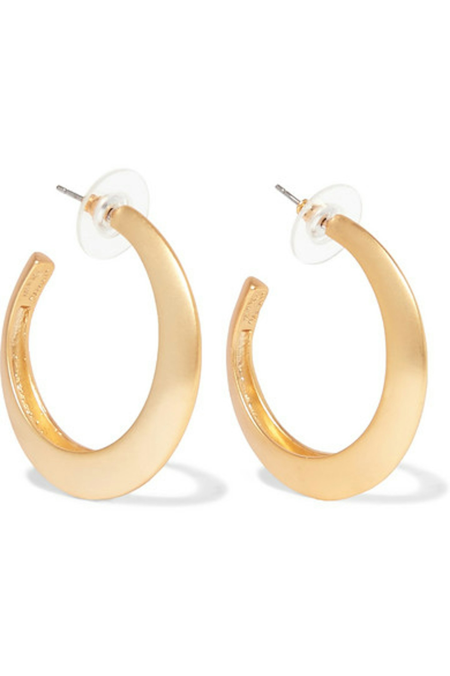 Kenneth Jay Lane, Gold-Tone Hoop Earrings, £35, Net-A-Porter