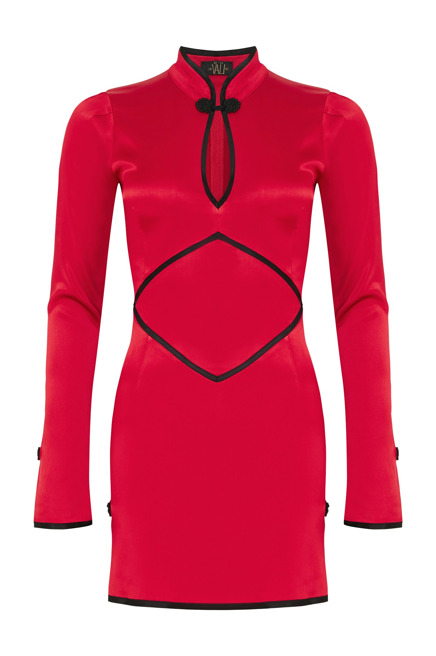 De La Vali, Elektra Satin Mini Dress, £375