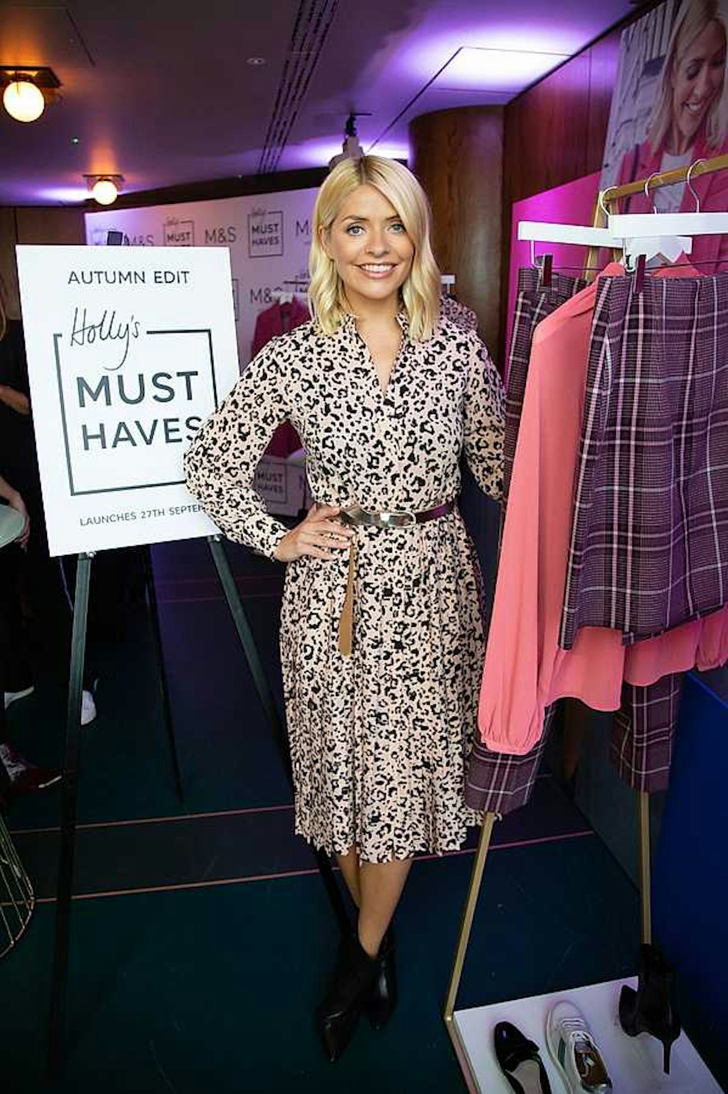 This leopard print dress was an instant hit from her September M&S edit 