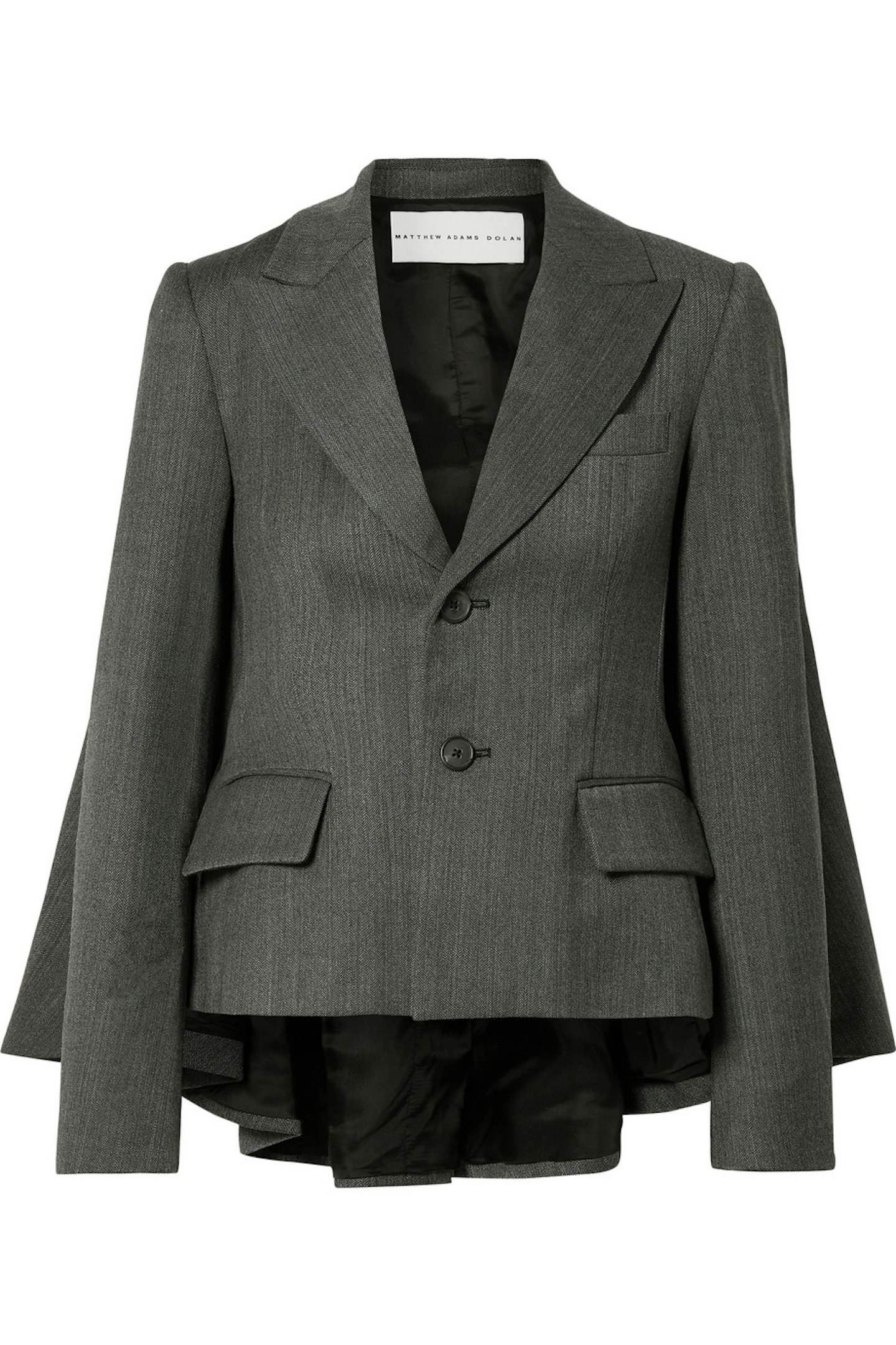 Matthew Adams Dolan, Cape-Effect Herringbone Tweed Blazer, £860