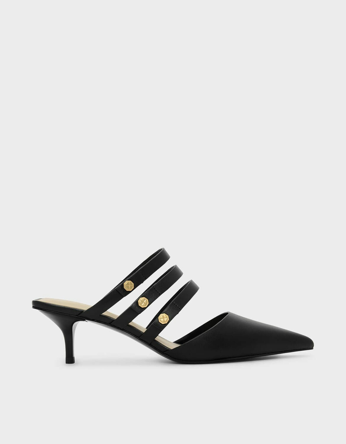 Charles & Keith, Strappy Square Black Mules, £45
