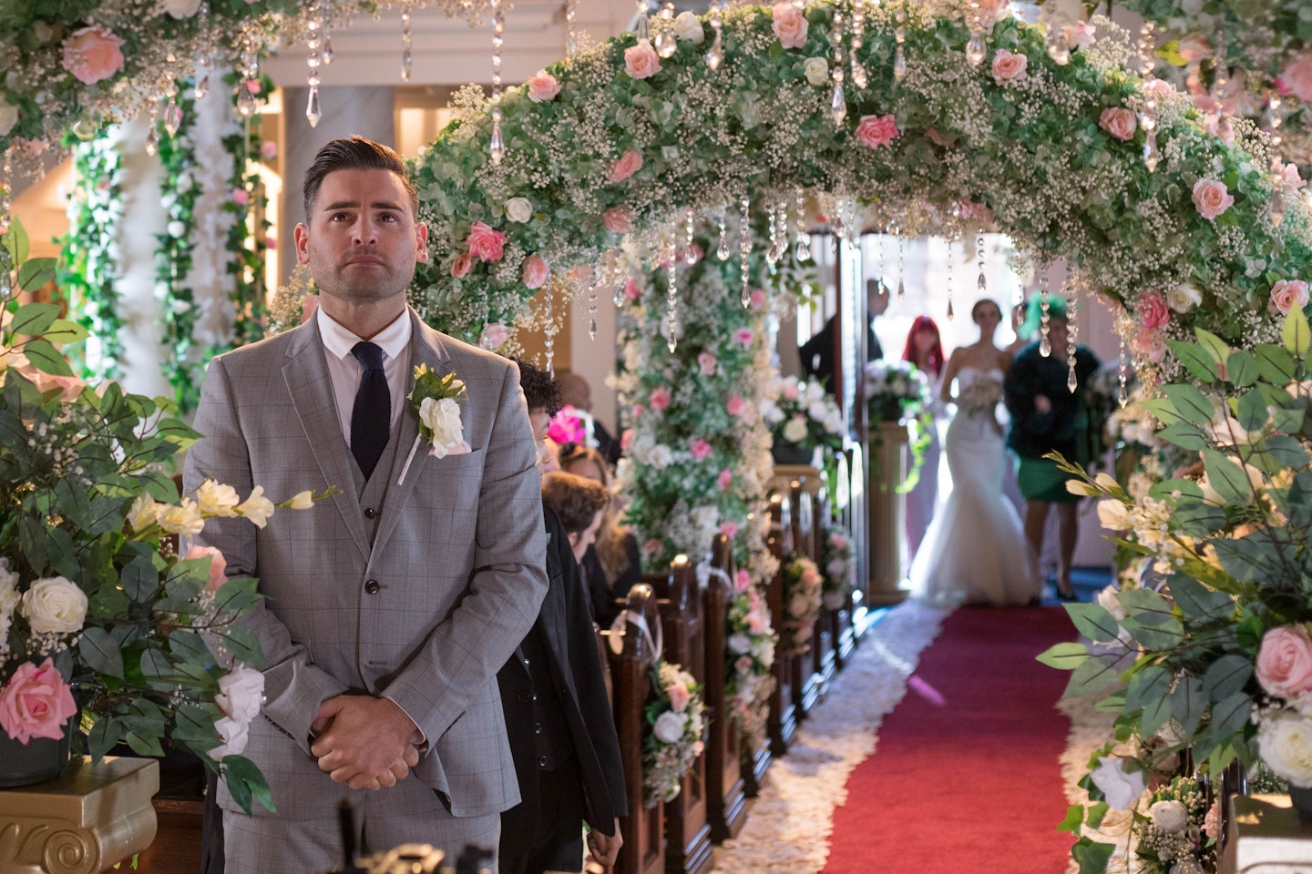 hollyoaks mercedes and russ wedding