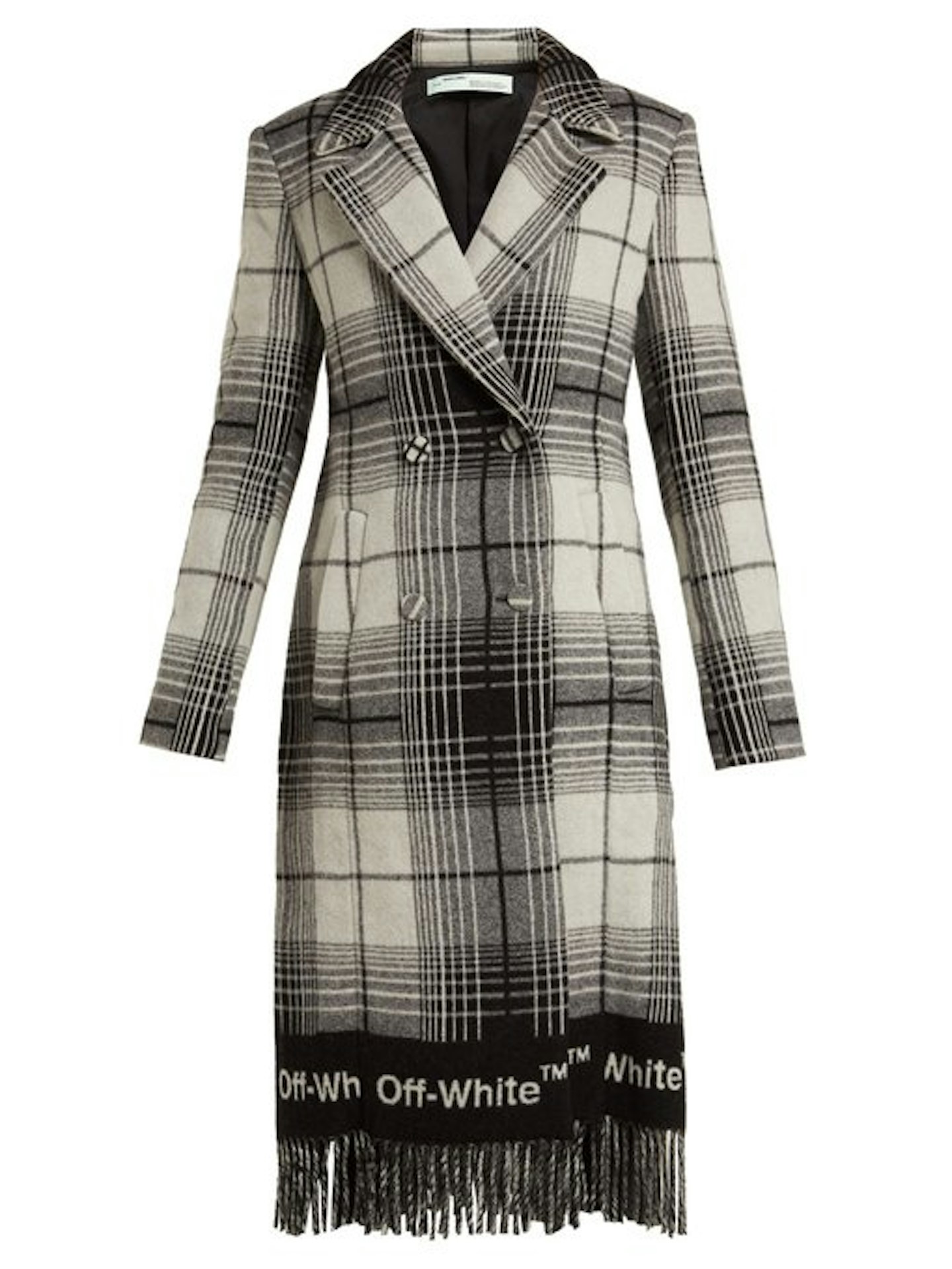 Off-White, Check Wool Blanket Coat, £1635, Matchesfashion.com