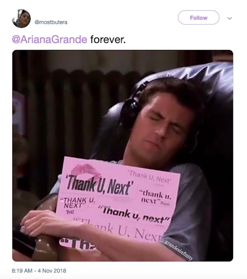 Ariana Grande's 'Thank U, Next' Has Inspired So Many Hilarious Memes And We  Are Living For It | Grazia
