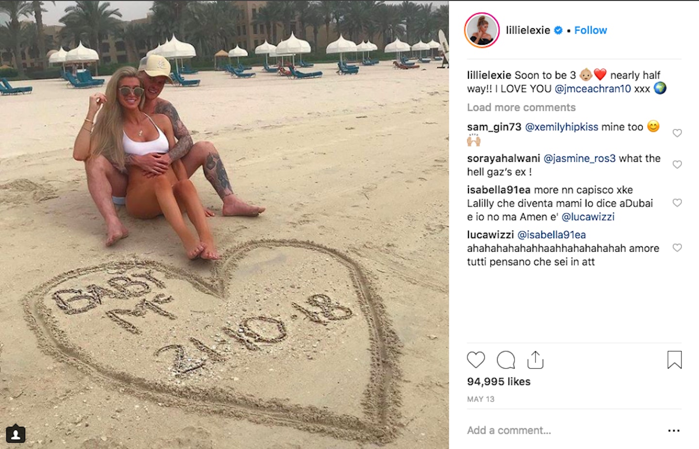 Pregnancy announcement