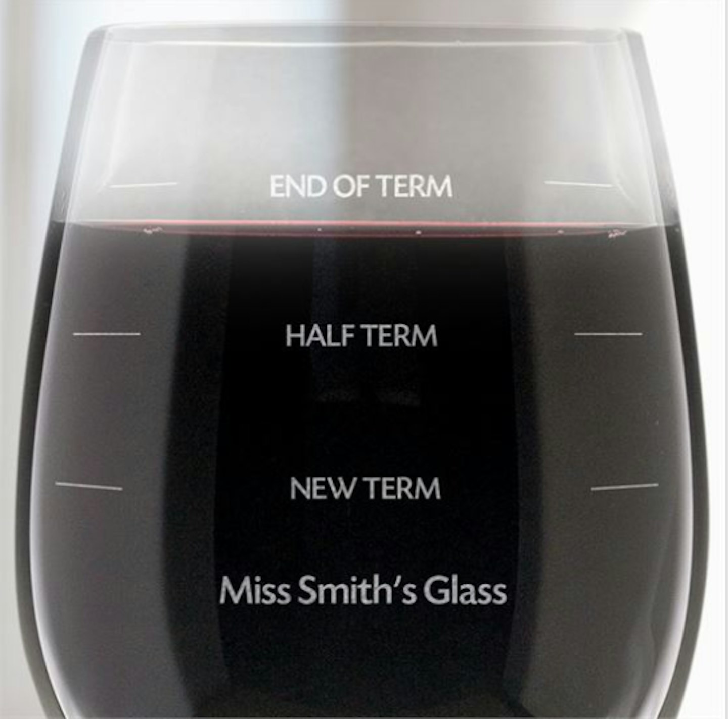 glass of wine teacher xmas present