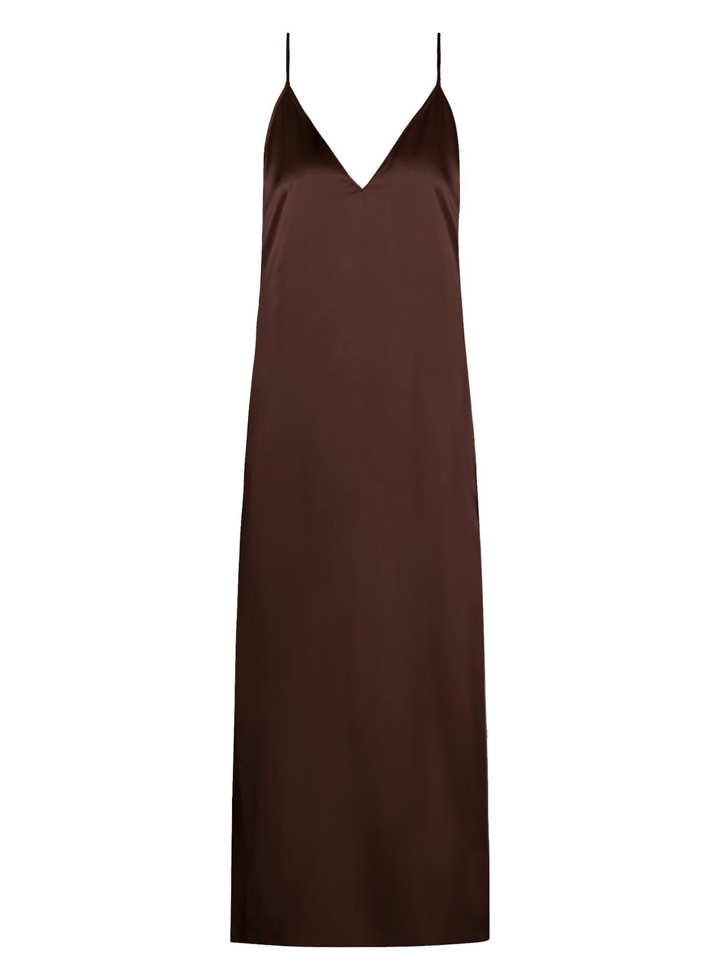 Raey, V-Neck Silk-Satin Midi Slip Dress, £180, Matchesfashion.com