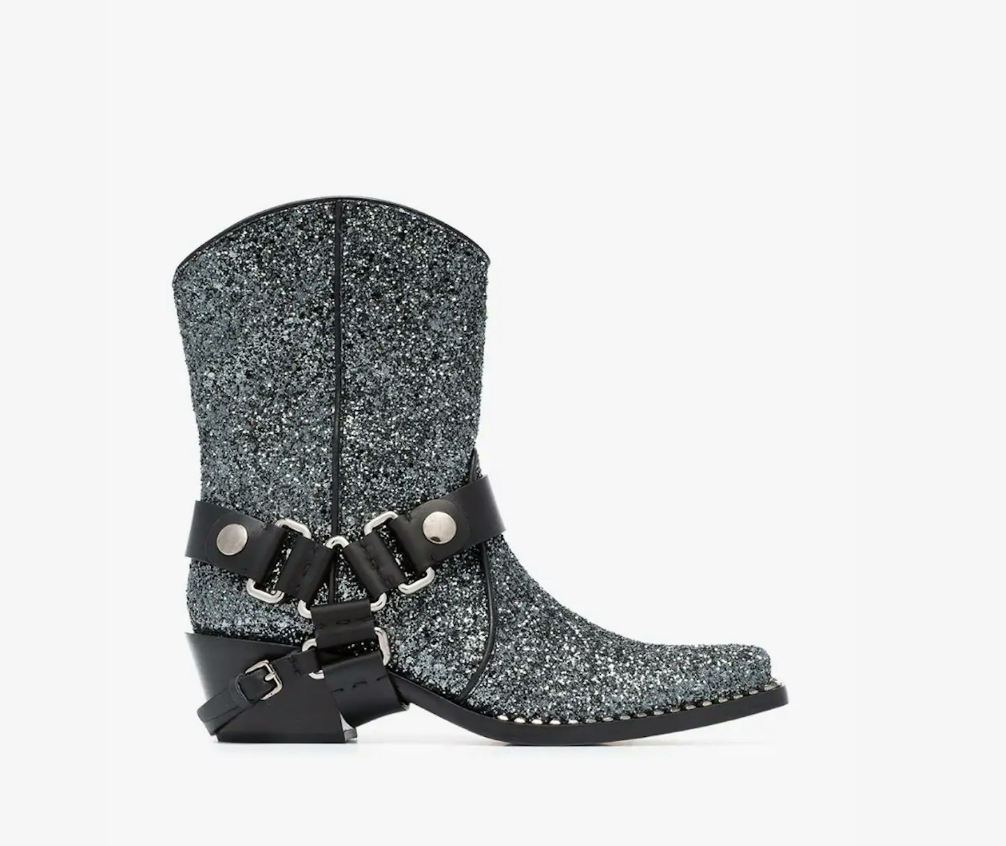 Miu Miu, 40 Glitter Cowboy Boots, £930, Browns