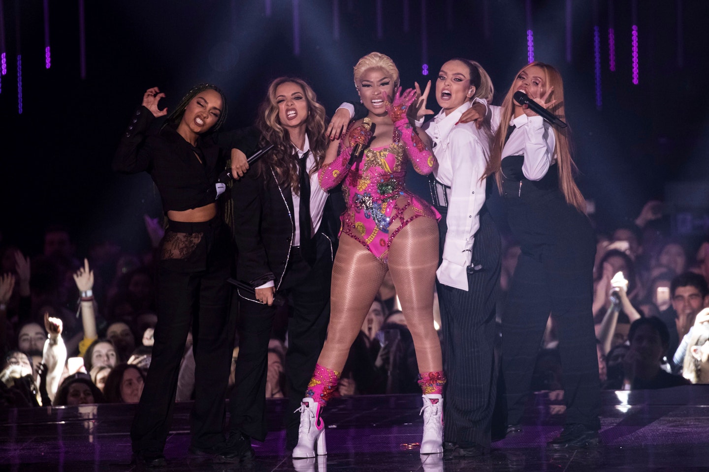Little Mix and Nicki Minaj at MTV EMA 2018