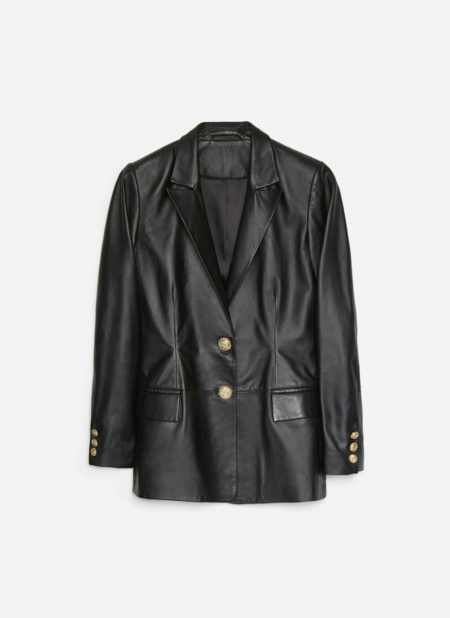 Uterque, Tailored Leather Blazer, £220