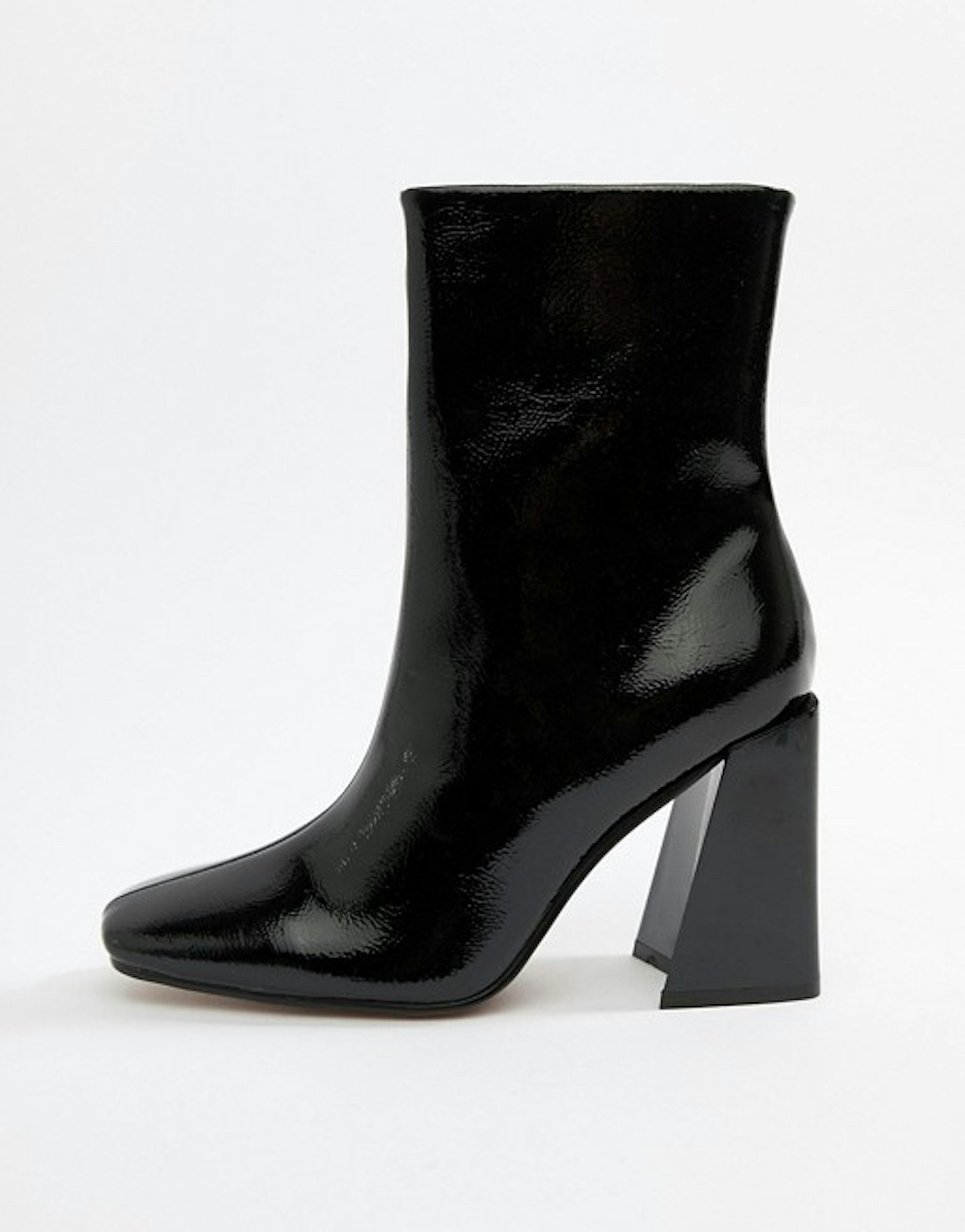 Missguided, Square toe New Flare Heeled Ankle Boot, £40, ASOS