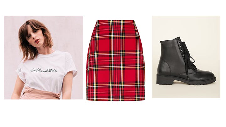 Holly willoughby on sale red tartan dress