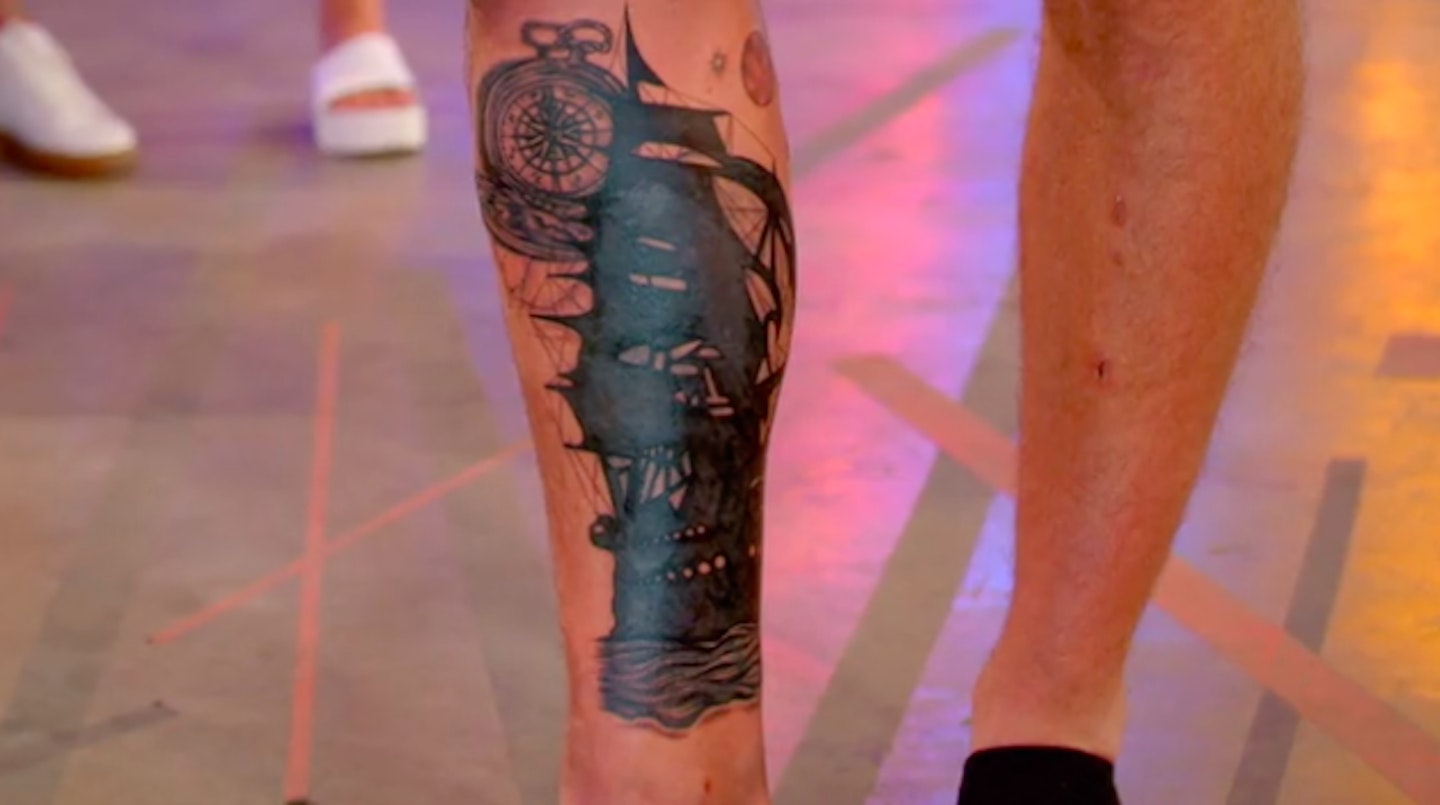 Pirate ship tattoo