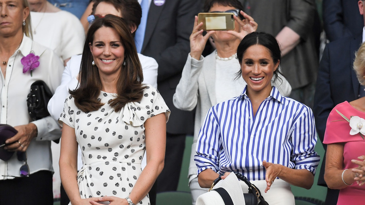 The Duchess of Cambridge with the Duchess of Sussex