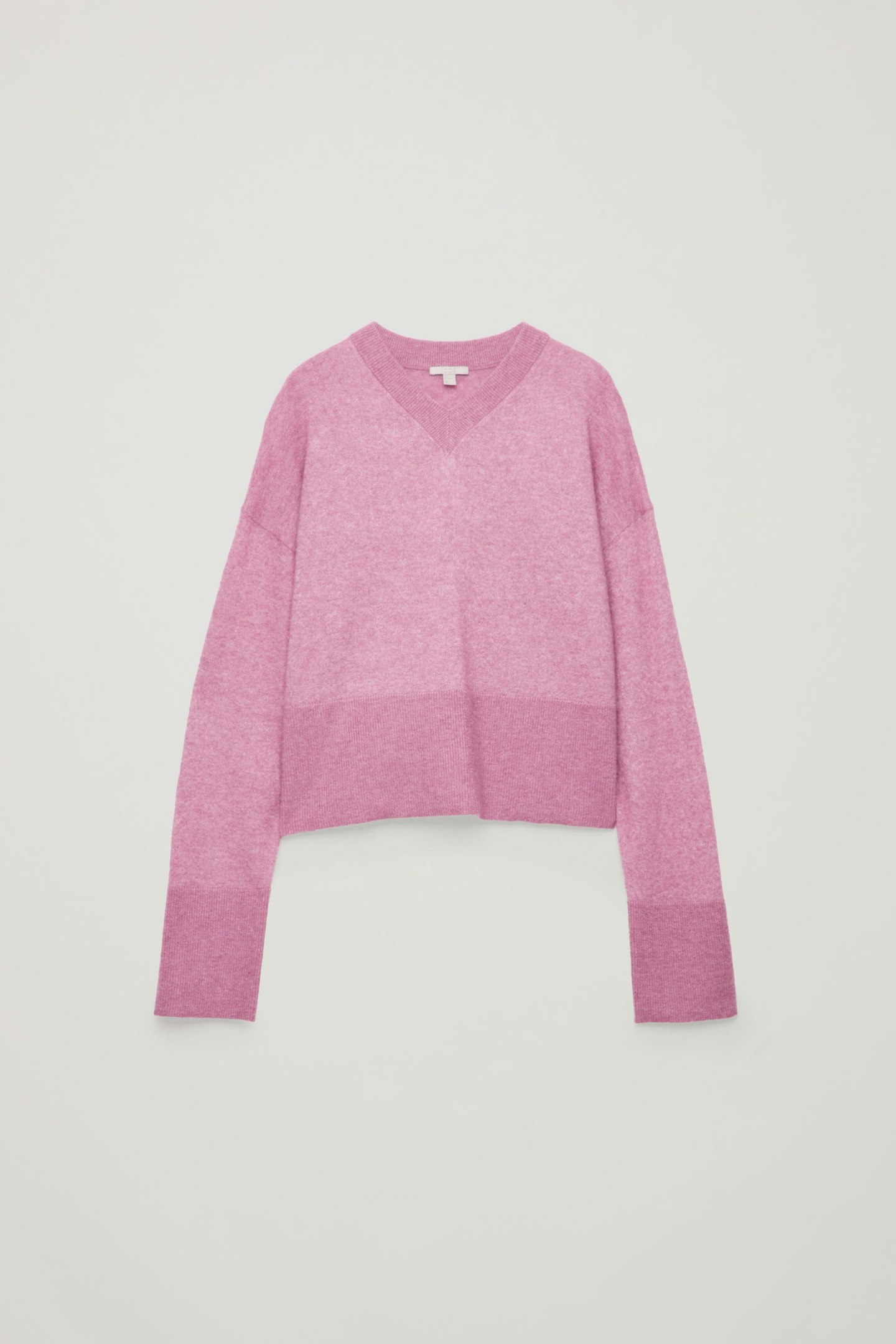 Cos, Boxy Wool V-Neck Jumper