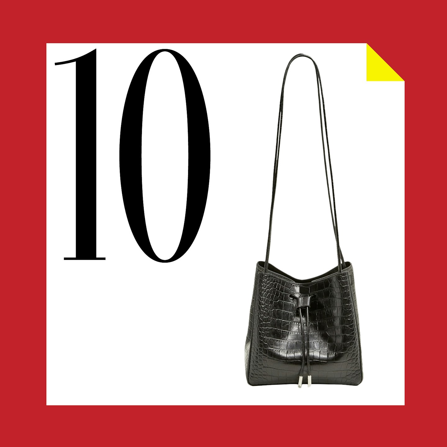10 December - Mango Leather Bucket Bag