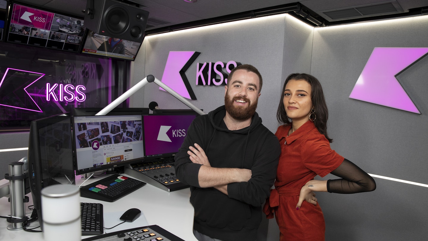 TOM GREEN AND DAISY MASKELL LAND KISS BREAKFAST SHOW 