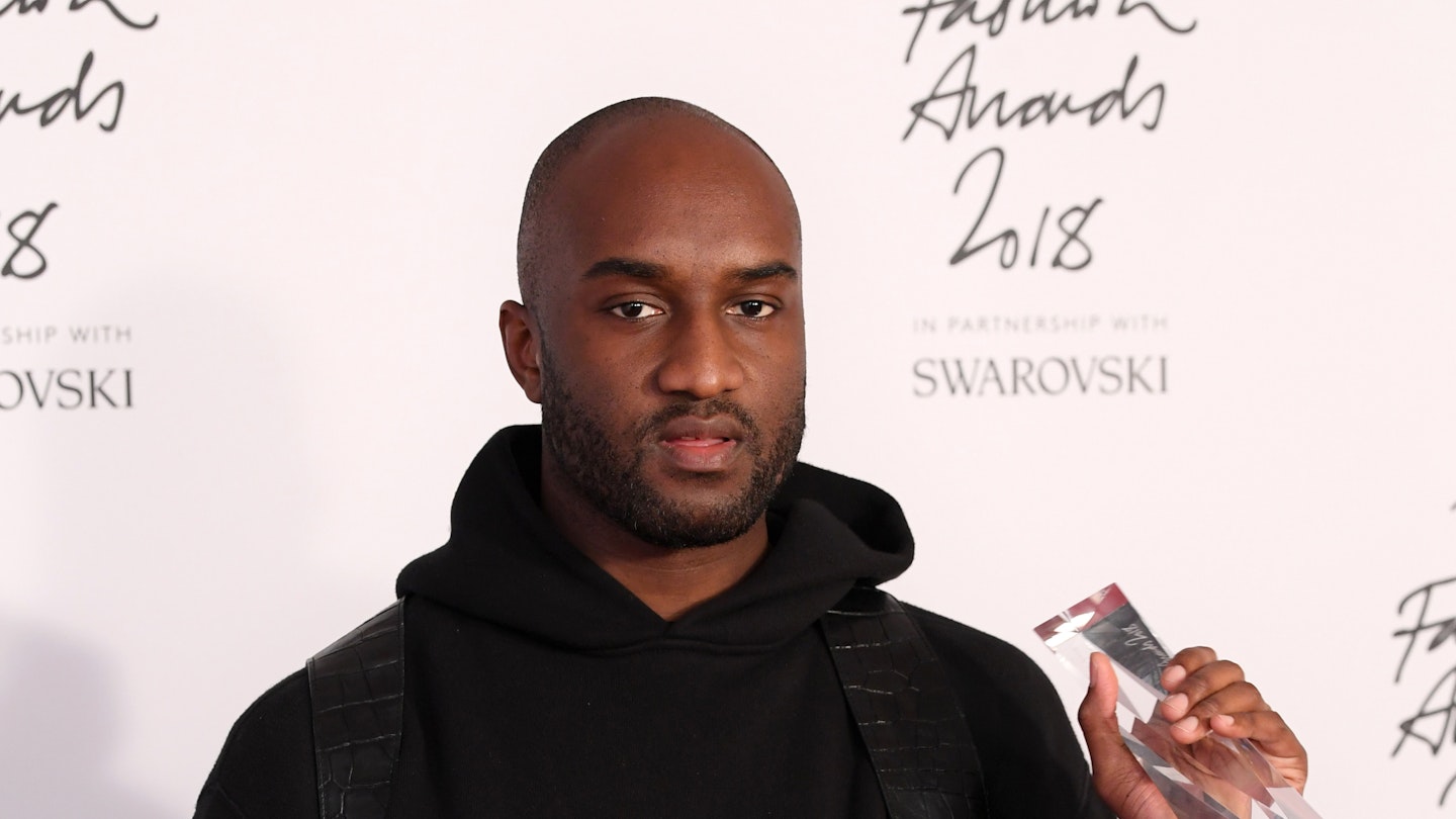 Virgil Abloh in the winners room at The Fashion Awards 2018