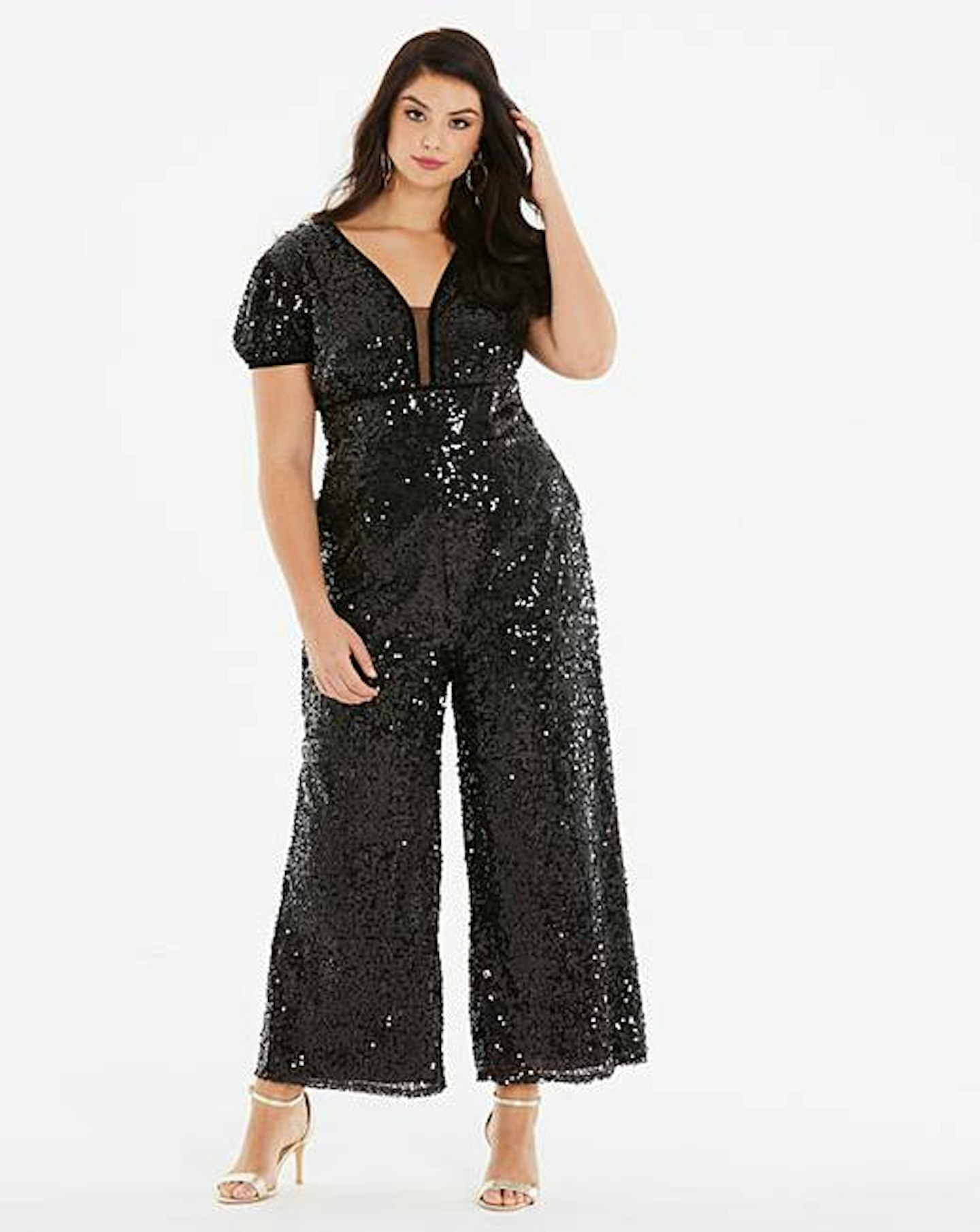 sequin jumpsuit simply be