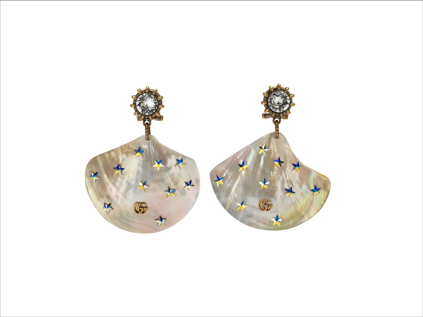 Shell Pendant Earrings from Gucci