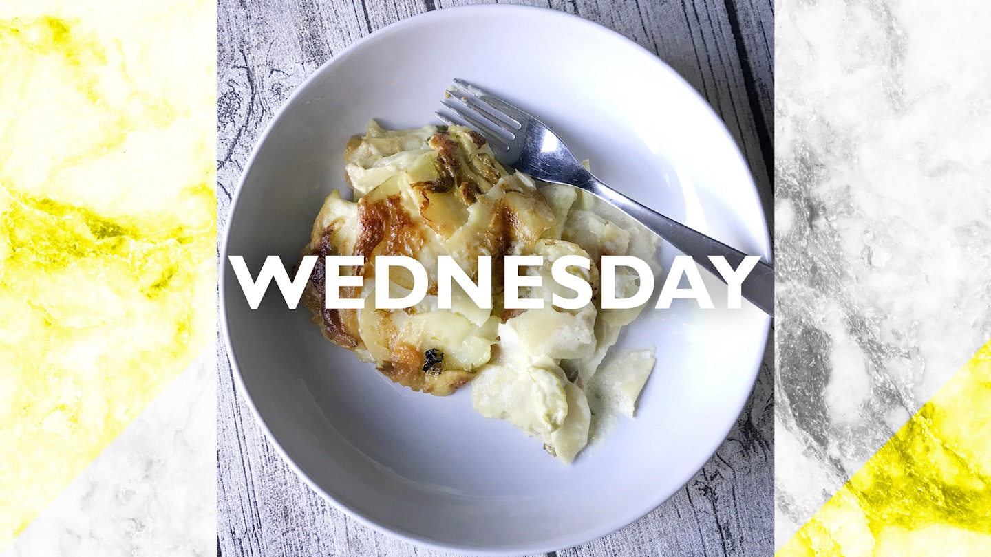 Wednesday – Winter vegetable gratin, 50 mins