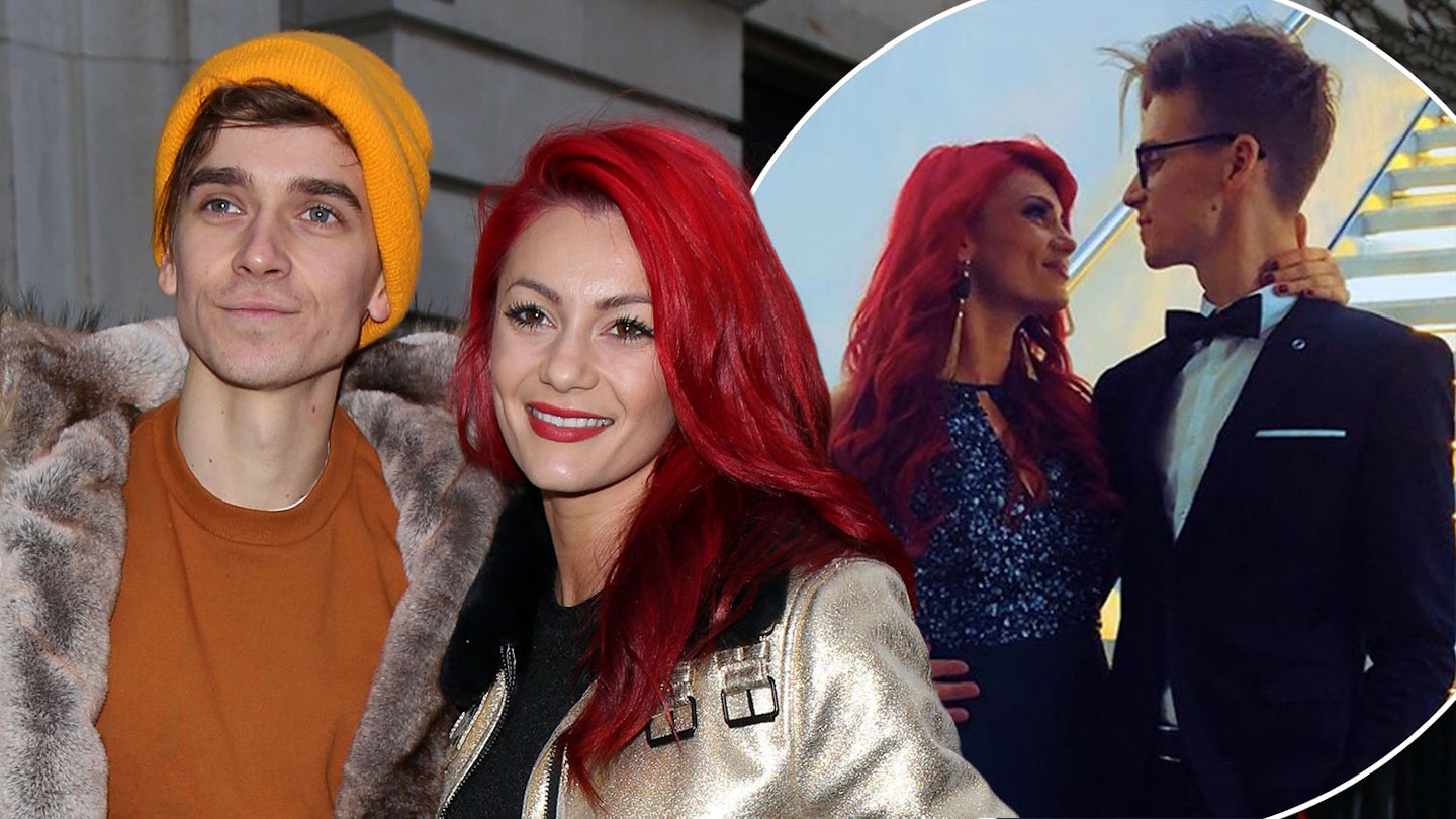 Joe Sugg poses with Dianne Buswell