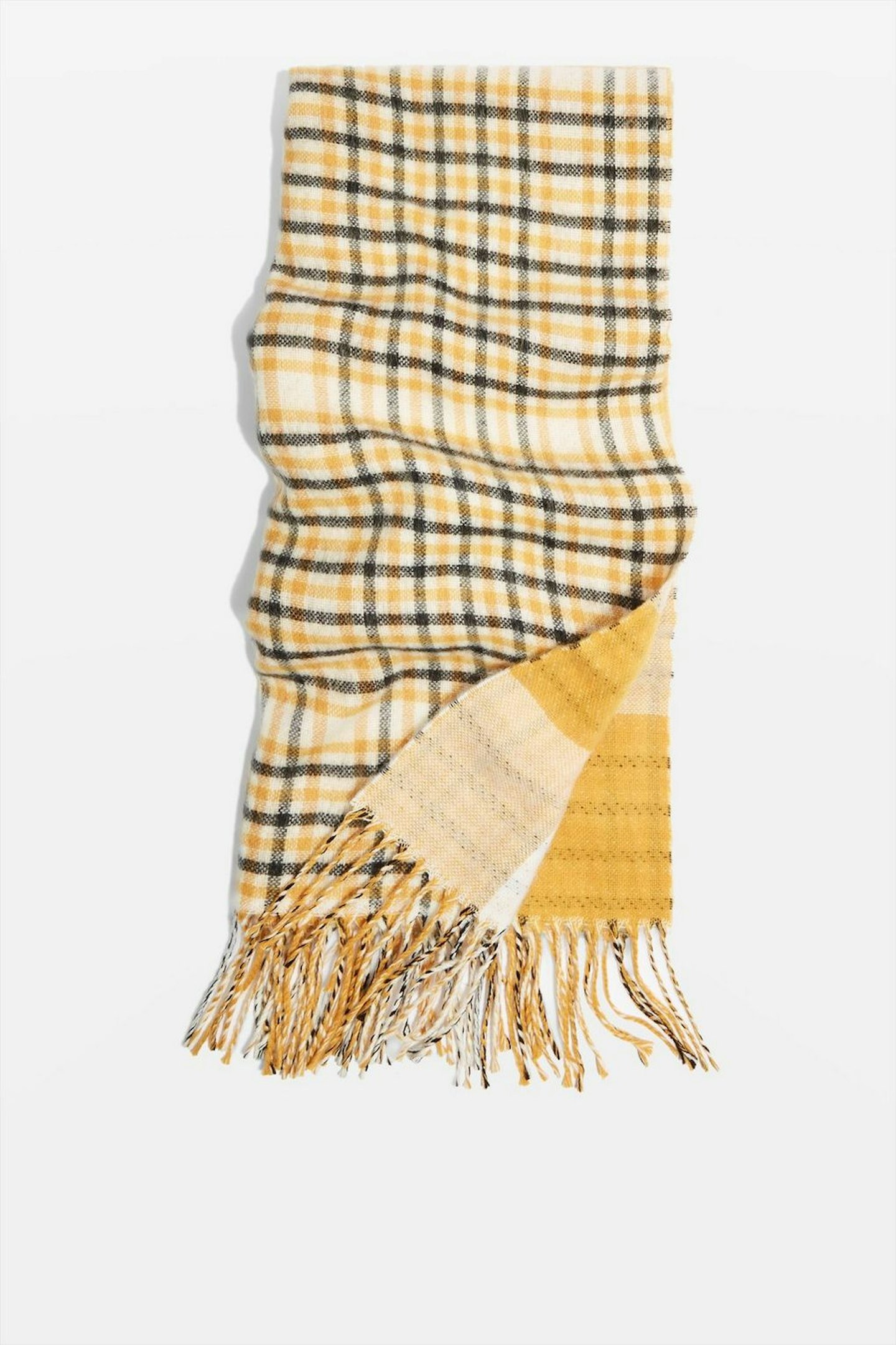 Topshop, Double Face Check Scarf