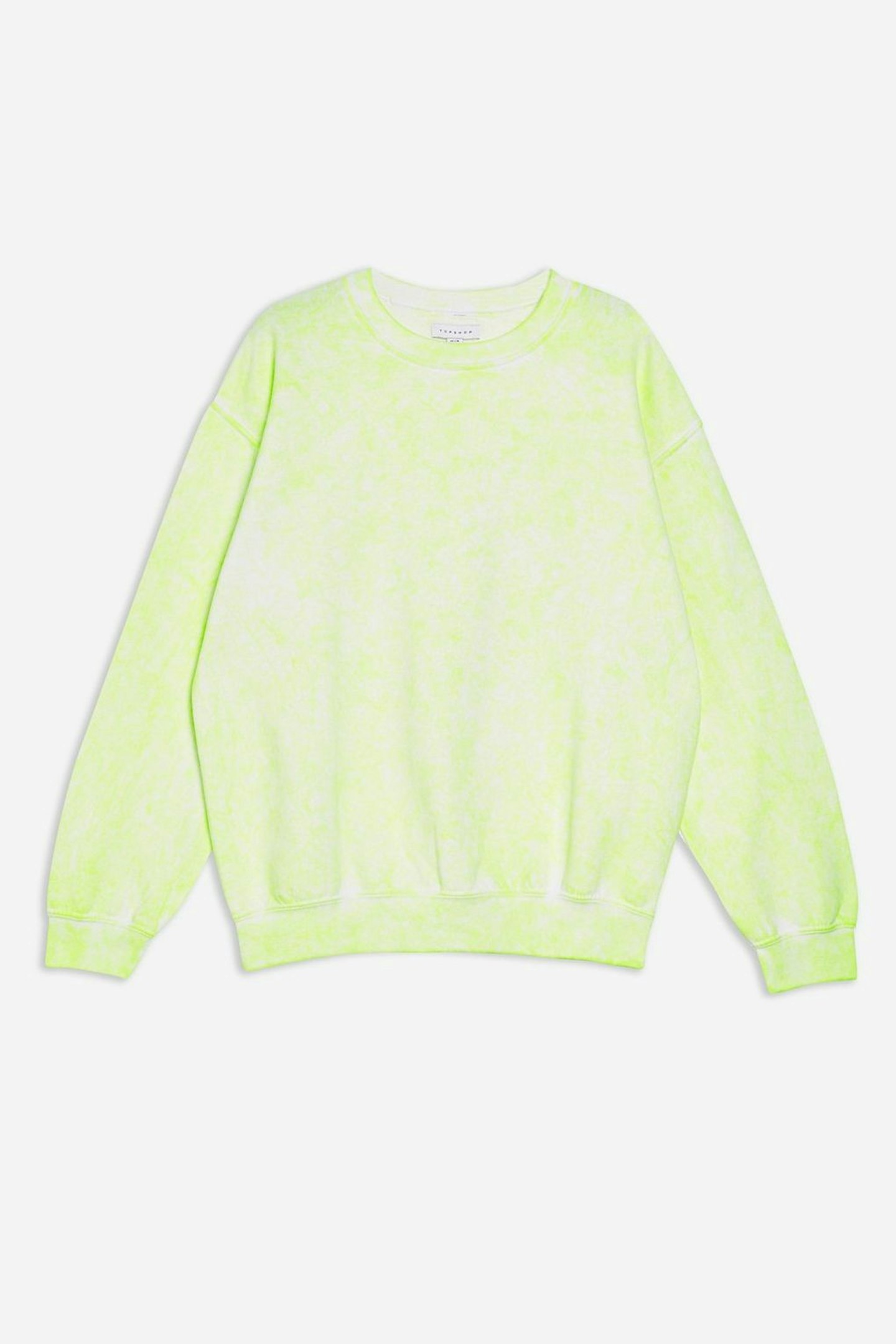 Topshop, Fluroescent Washed Sweatshirt