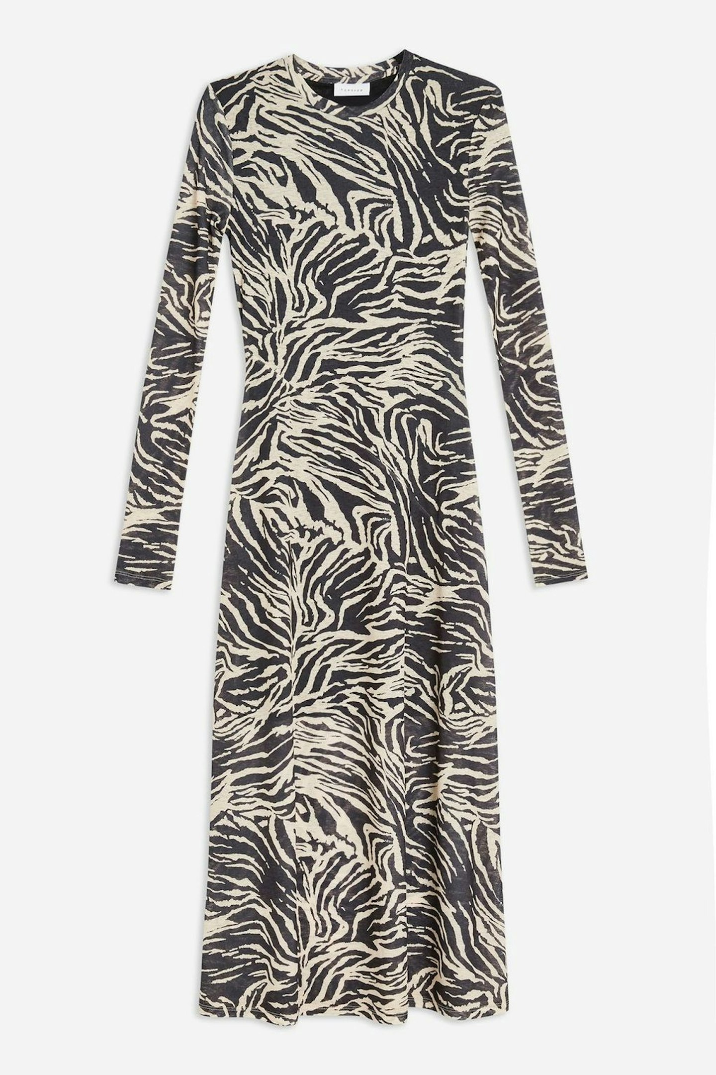 Topshop, Zebra Print Mesh Dress