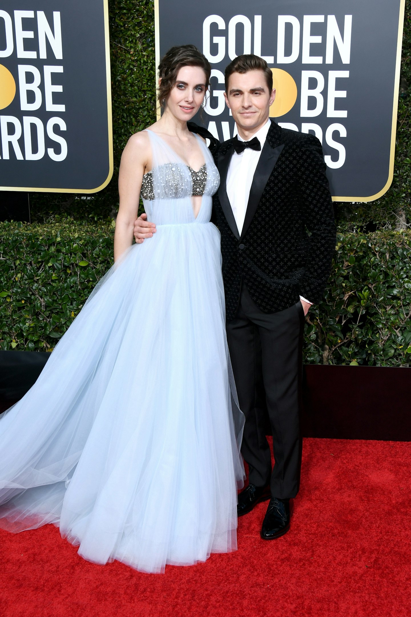 Alison Brie and Dave Franco at the 2019 Golden Globes
