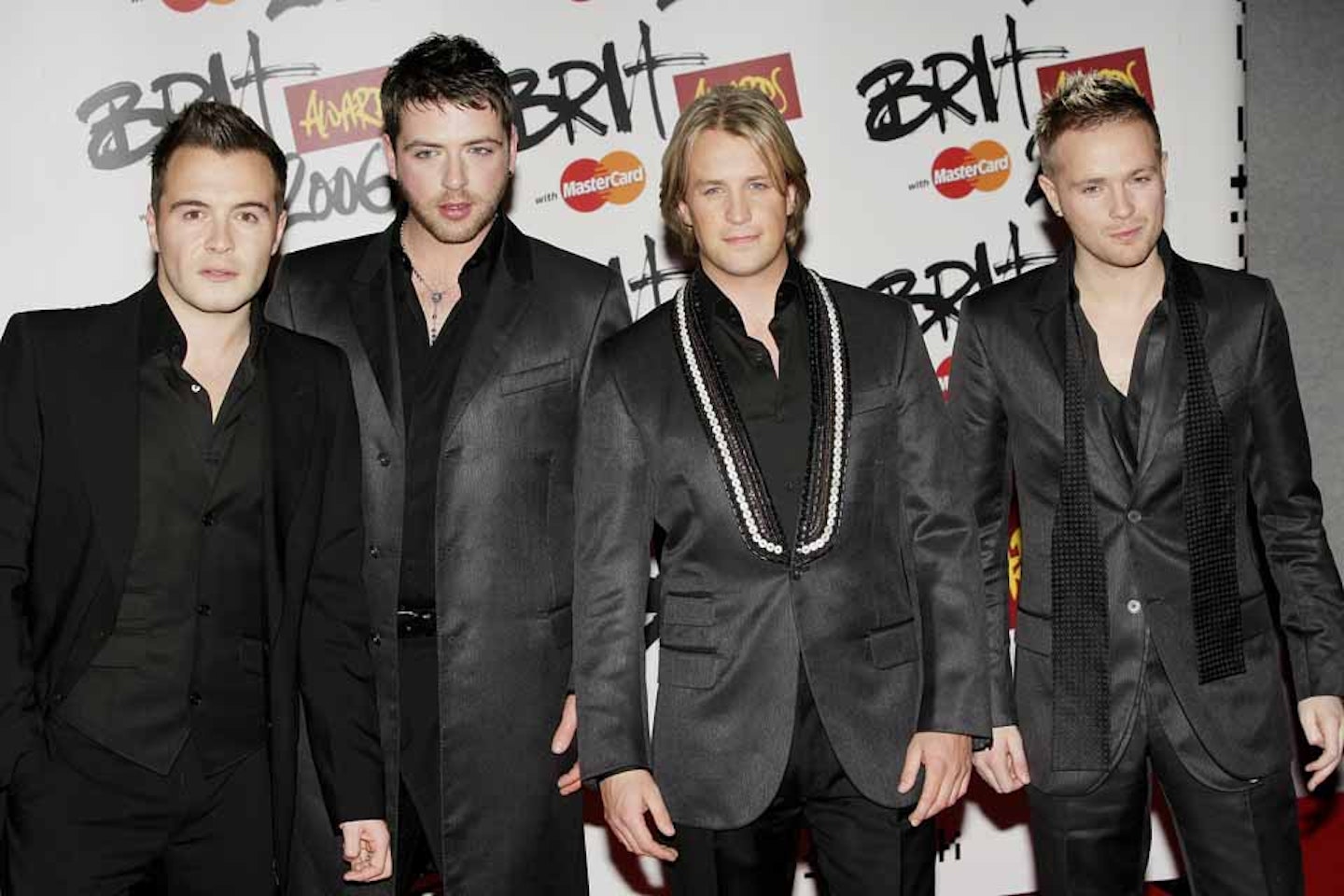 Westlife arrive at The Brit Awards (2006)