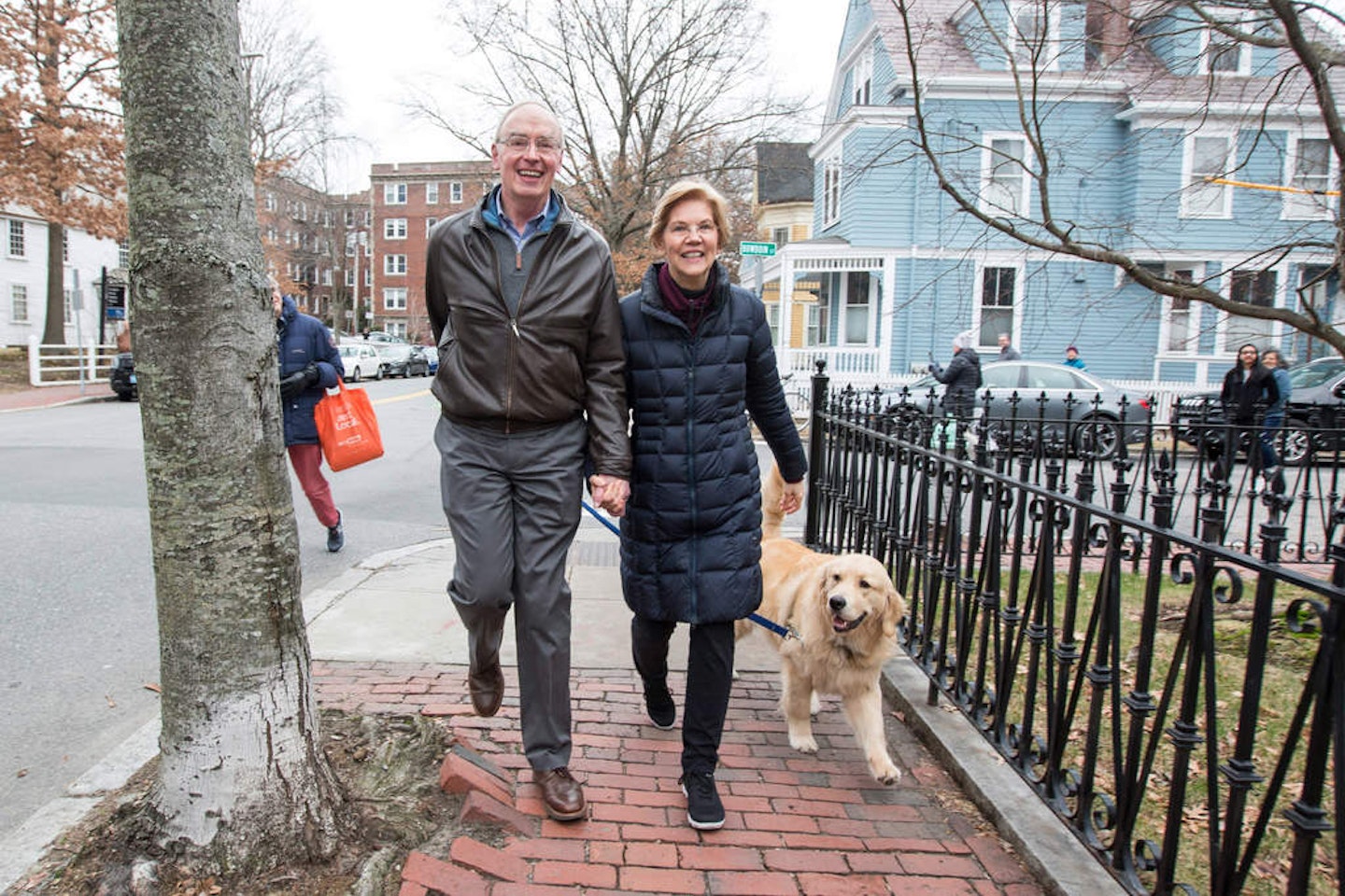 Elizabeth Warren and dog 