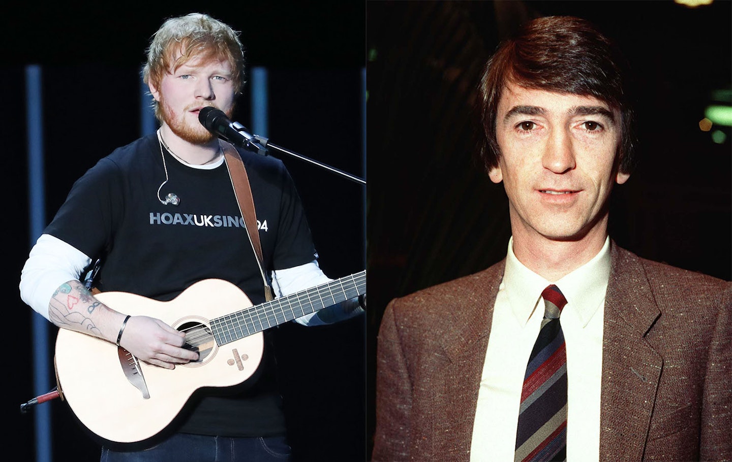 Ed Sheeran and Gordon Burn