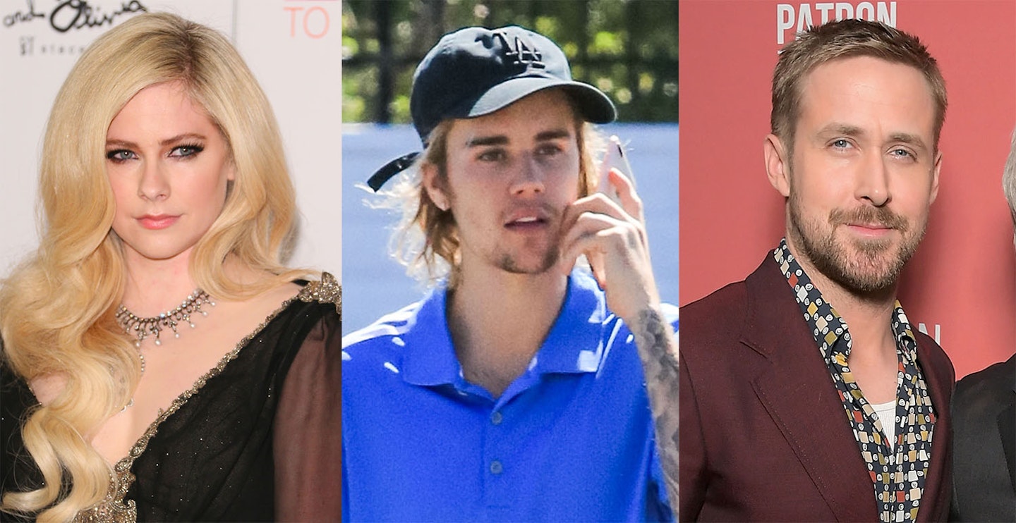 Avril Lavigne, Justin Bieber and Ryan Gosling