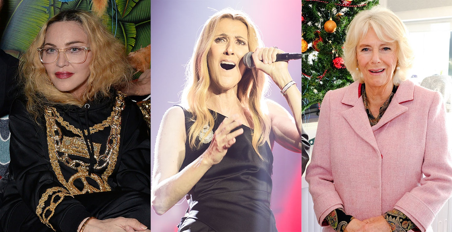 Madonna, Celine Dion and Camilla Parker Bowles